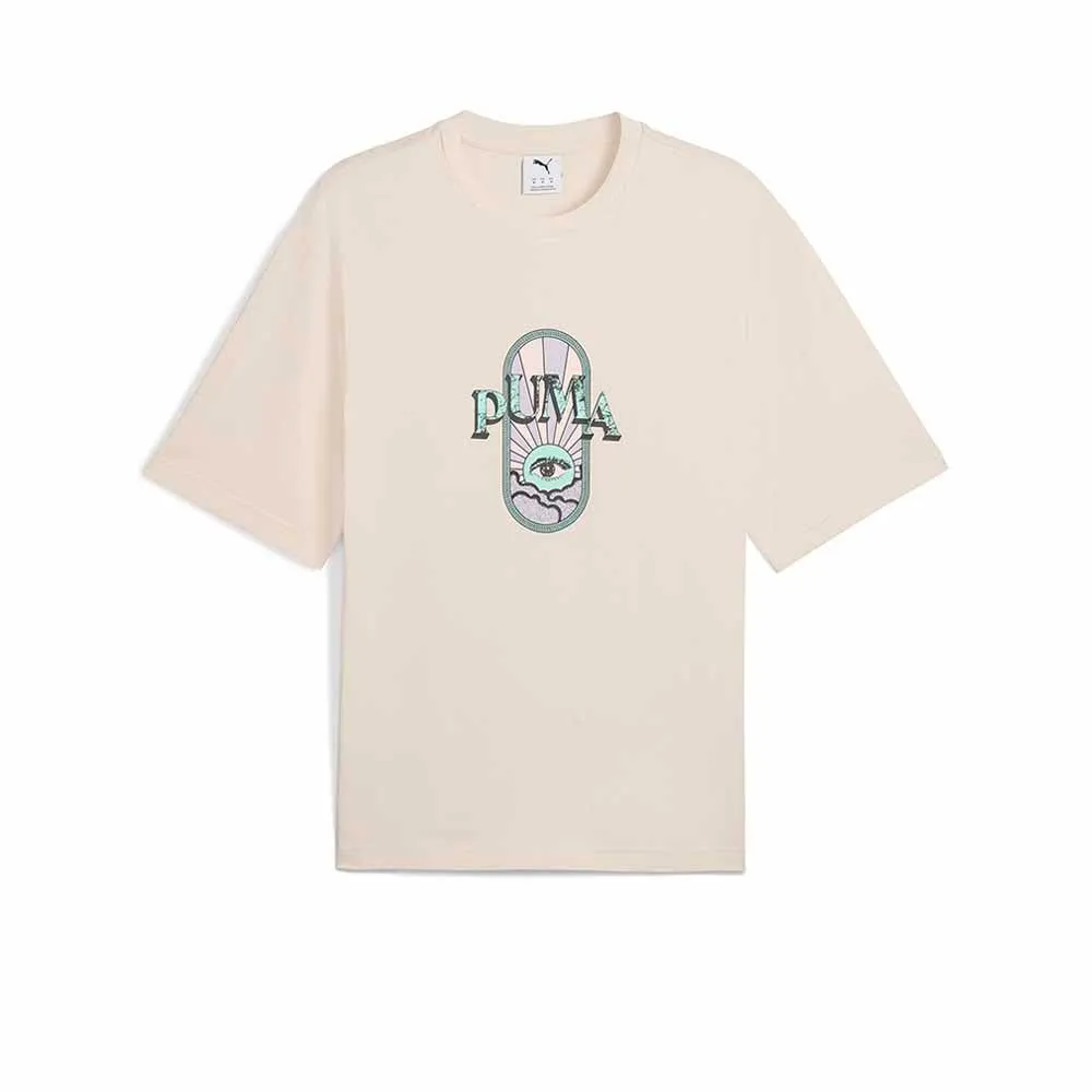 PUMA House of Graphics Men T-Shirt Beige - PU097AP043EOTH