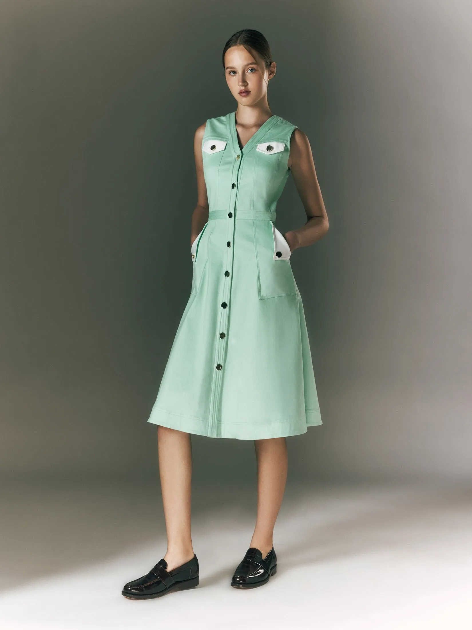 ASV ( PF24 ) Jona Jones Women Dress Green