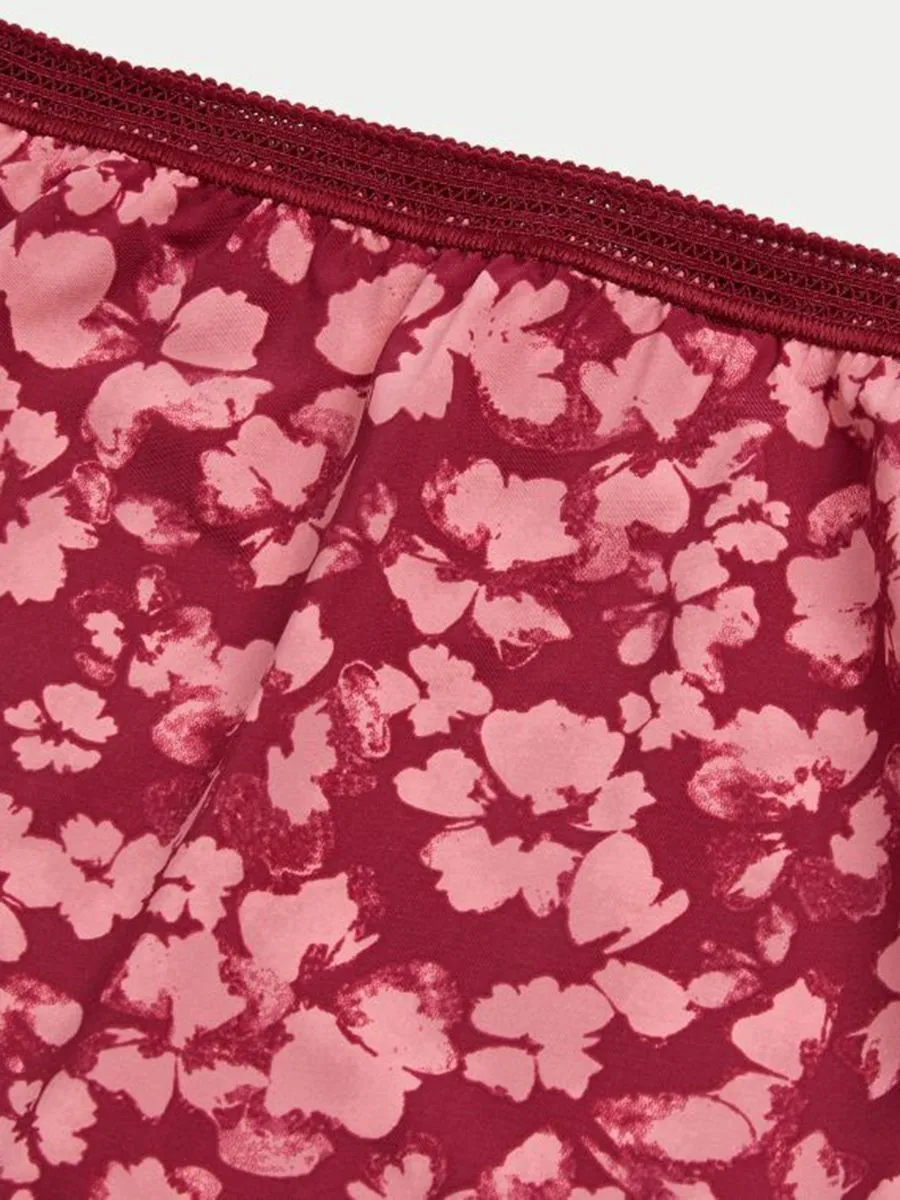 MARKS & SPENCER Women Full Briefs Microfibre 4pk Raspberry