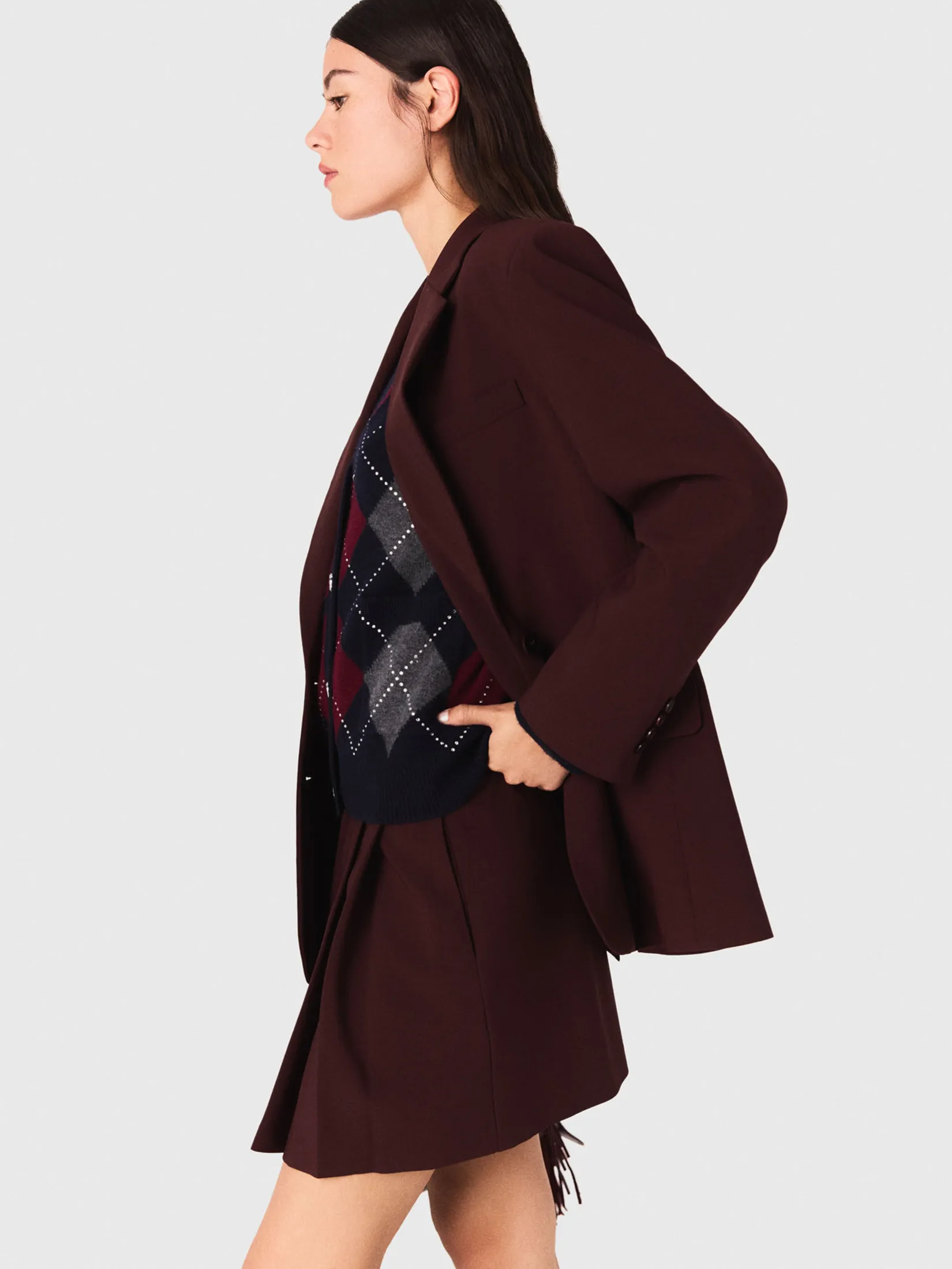 MAJE Women Suit Jacket Belted