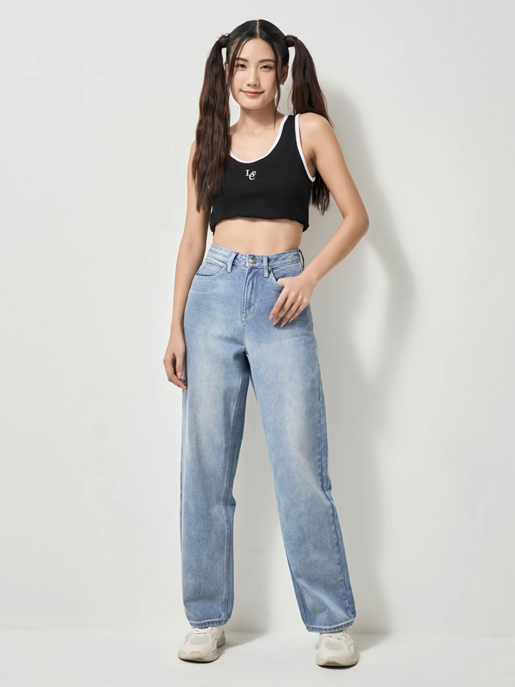 LEE Women s Jeans Lee Pink Collection High Comfort Fit Light Indigo