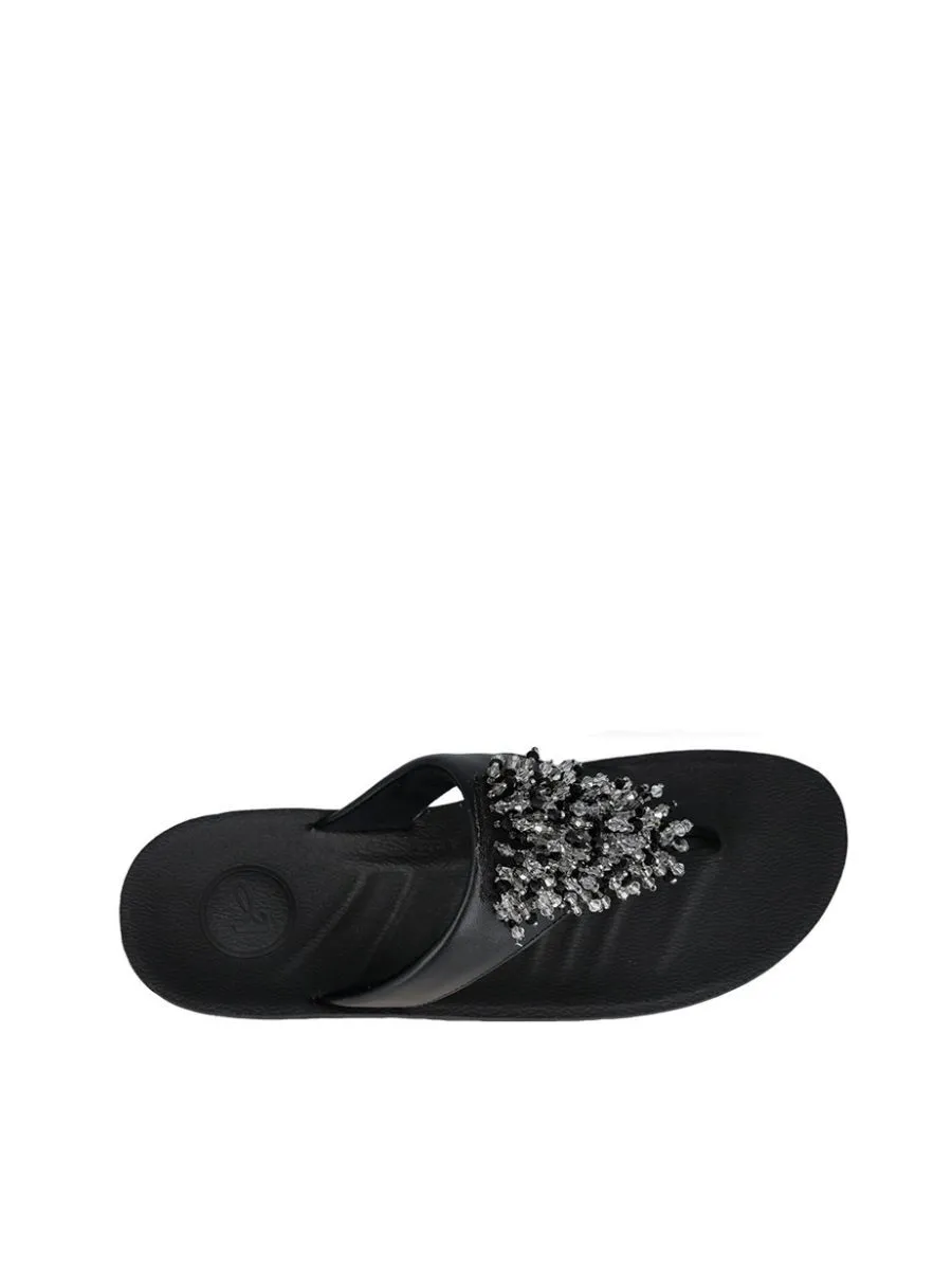 AEROSOFT Women Flip-Flops Extra Soft F11 - Black