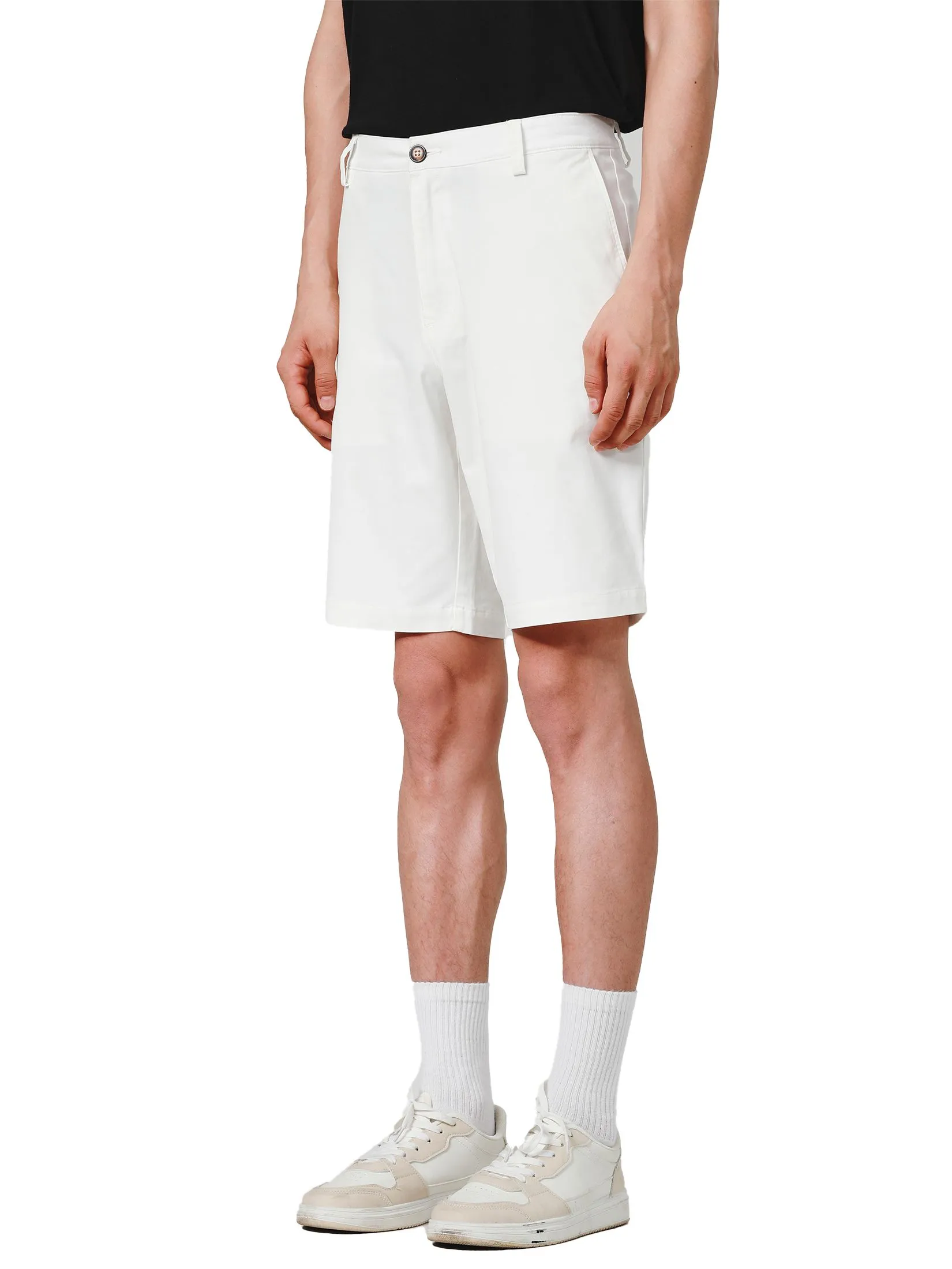 JOHN HENRY Men's Shorts (Slim Fit) ICONIC AF White