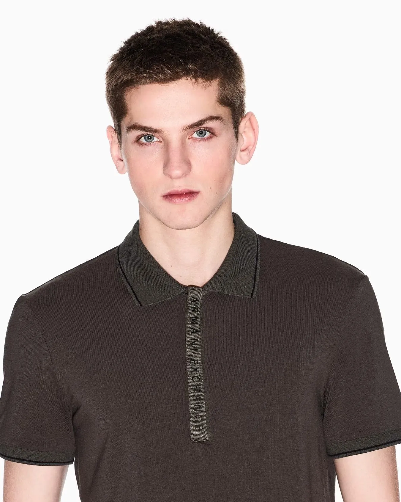ARMANI EXCHANGE POLO Men 8NZF71-ZJH2Z-U8120 Black