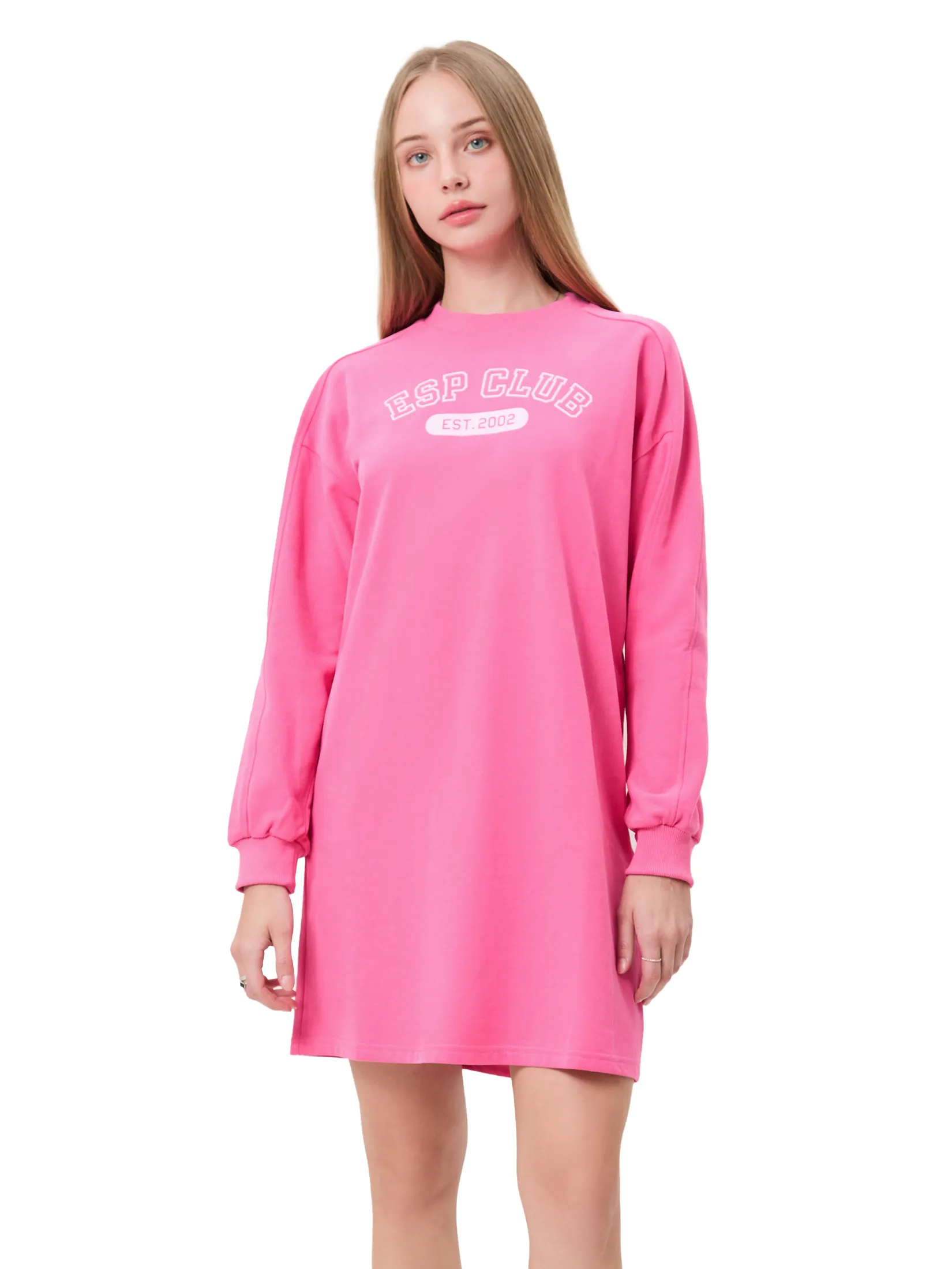ESP Sweatshirt Dress Woman Pink Size - L