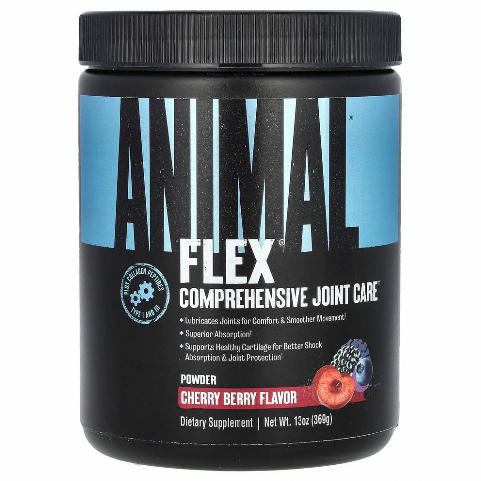 Universal Nutrition, Animal Flex, порошок для поддержки суставов, со вкусом вишни, 369 г (13 унций)