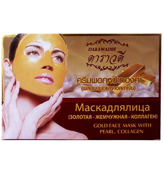 Антивозрастная золотая маска с жемчугом Darawadee 100 мл