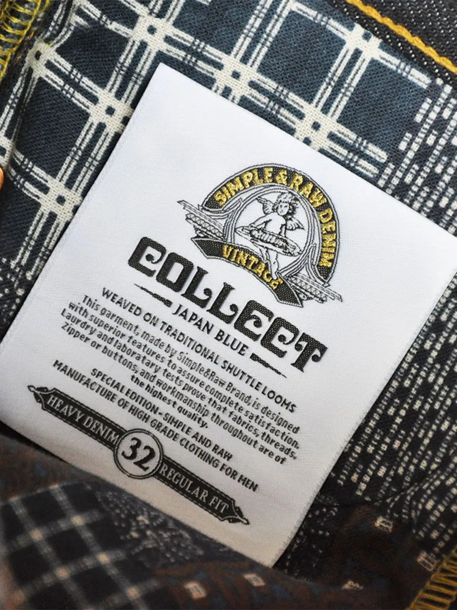 SIMPLE&RAW Mile Stone Vintage Fit Jeans SS20-4-26 Dark Blue