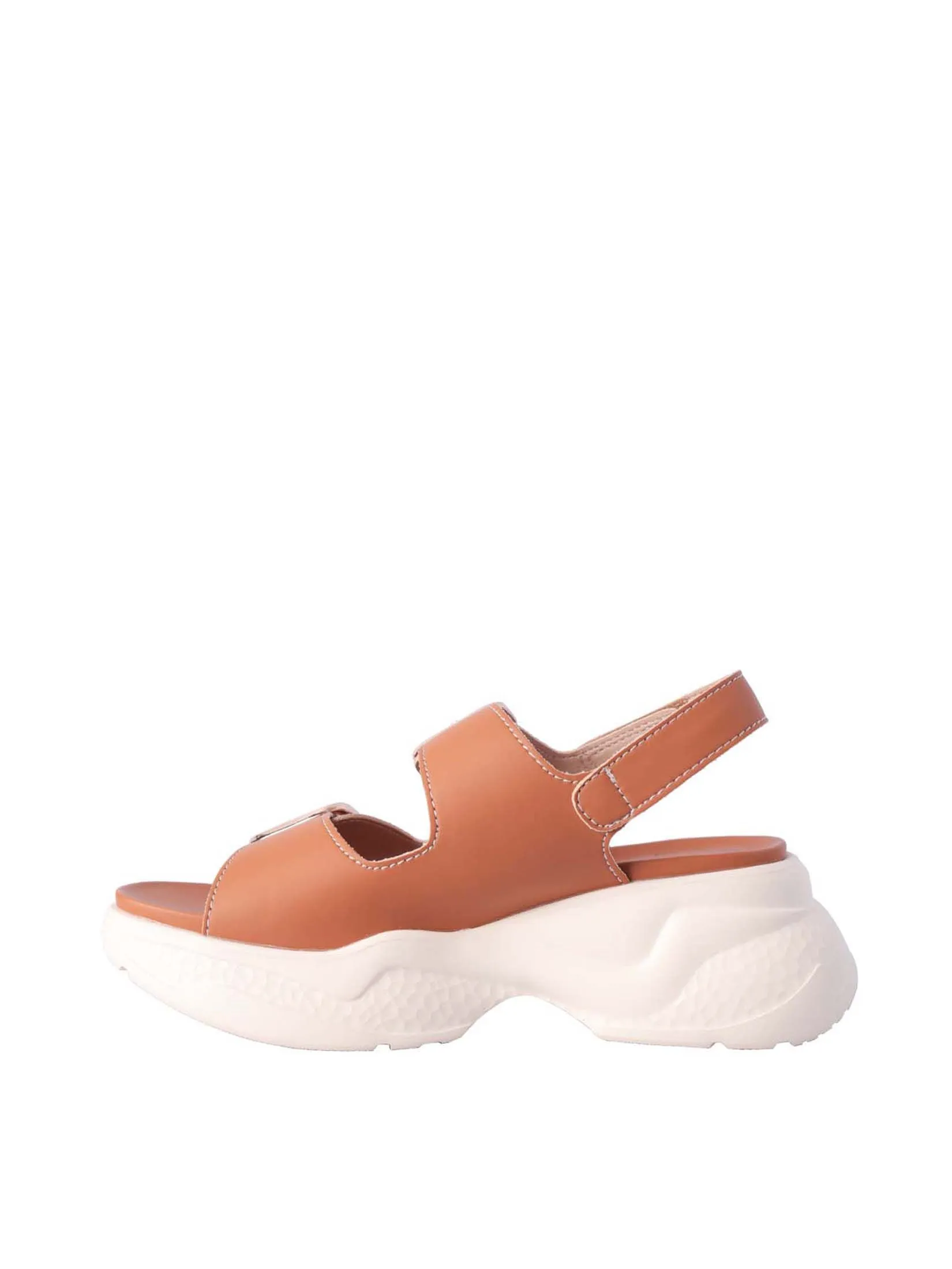 VILLAINS SF INCA Women's Platform Heeled Sandals TAN