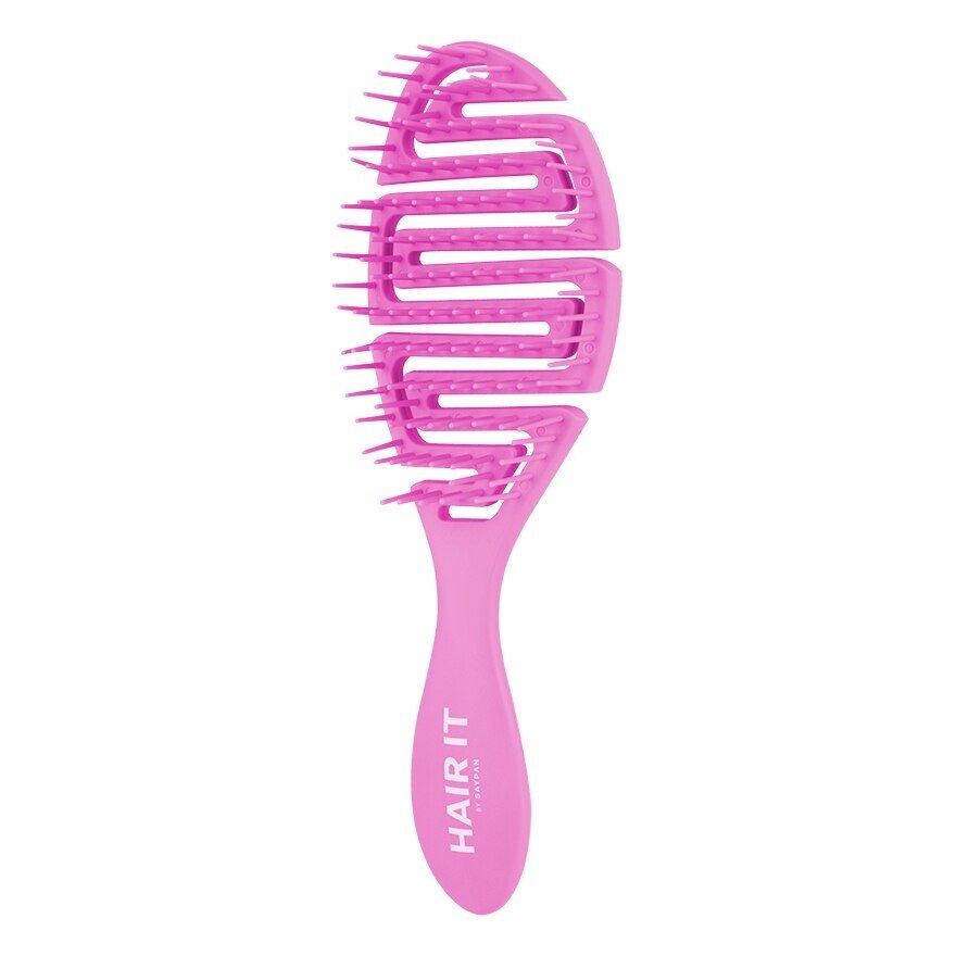 HAIR IT Flexi Relax Hairbrush Pink Rose Scent