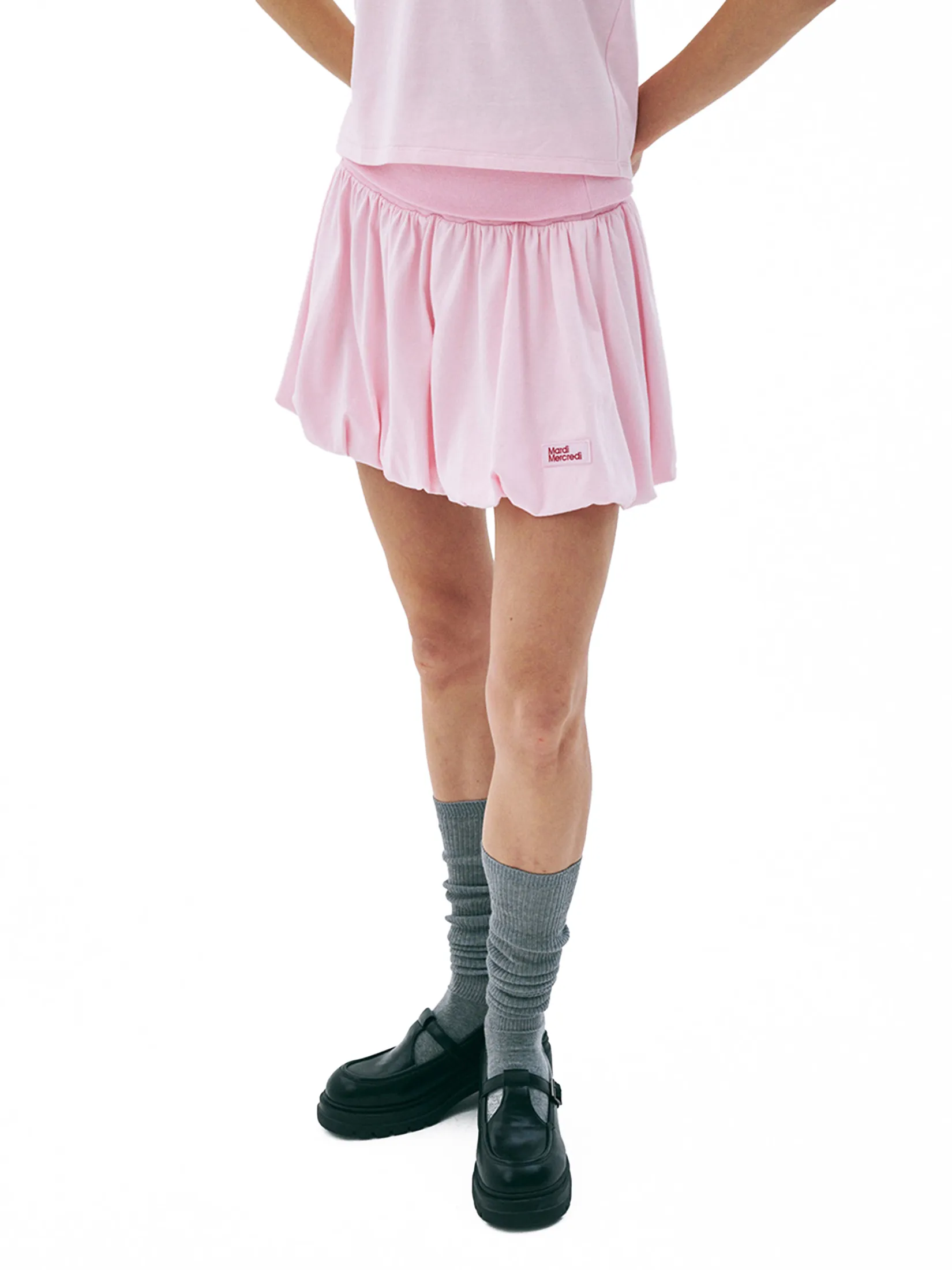 MARDI MERCREDI Volume Mini Skirt Pink F