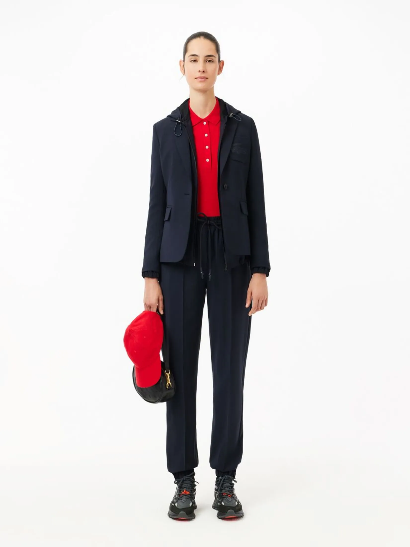 LACOSTE L.12.D Slim Fit Stretch Mini Piqu  Polo Shirt Red