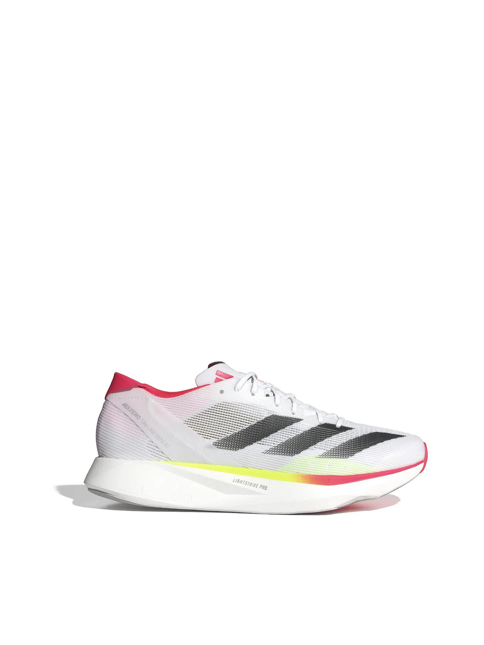 ADIDAS Men Running Shoes Adizero Takumi Sen 10 Cloud White / Core Black / Lucid Red