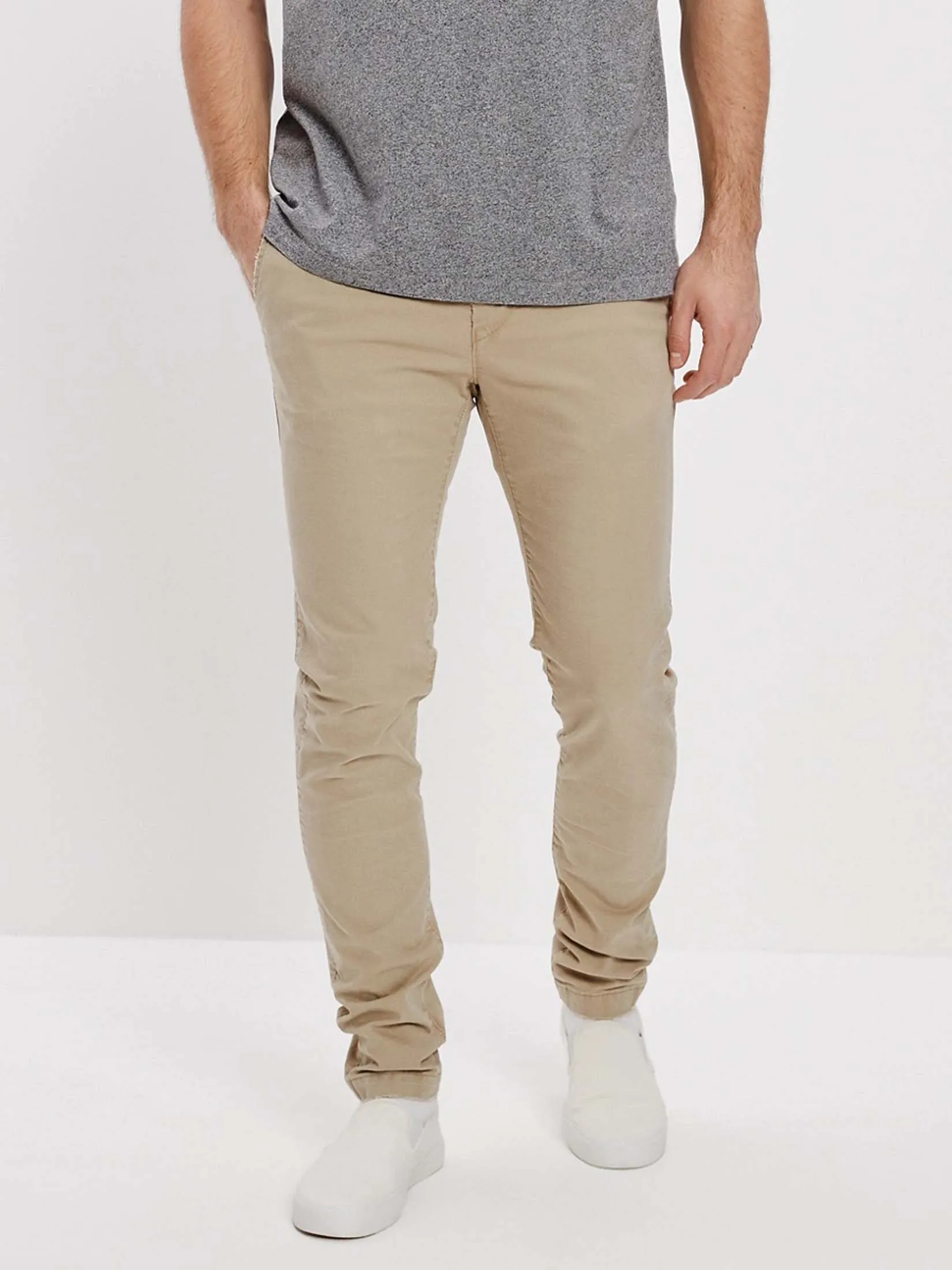 AMERICAN EAGLE MEN 4720 ATHLETIC SKINNY LIVED IN KHAKI 281 LIGHT KHAKI