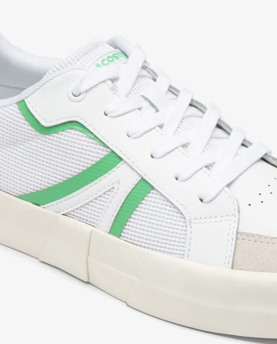 LACOSTE White Men’s L004 Contrasted Accent Trainers