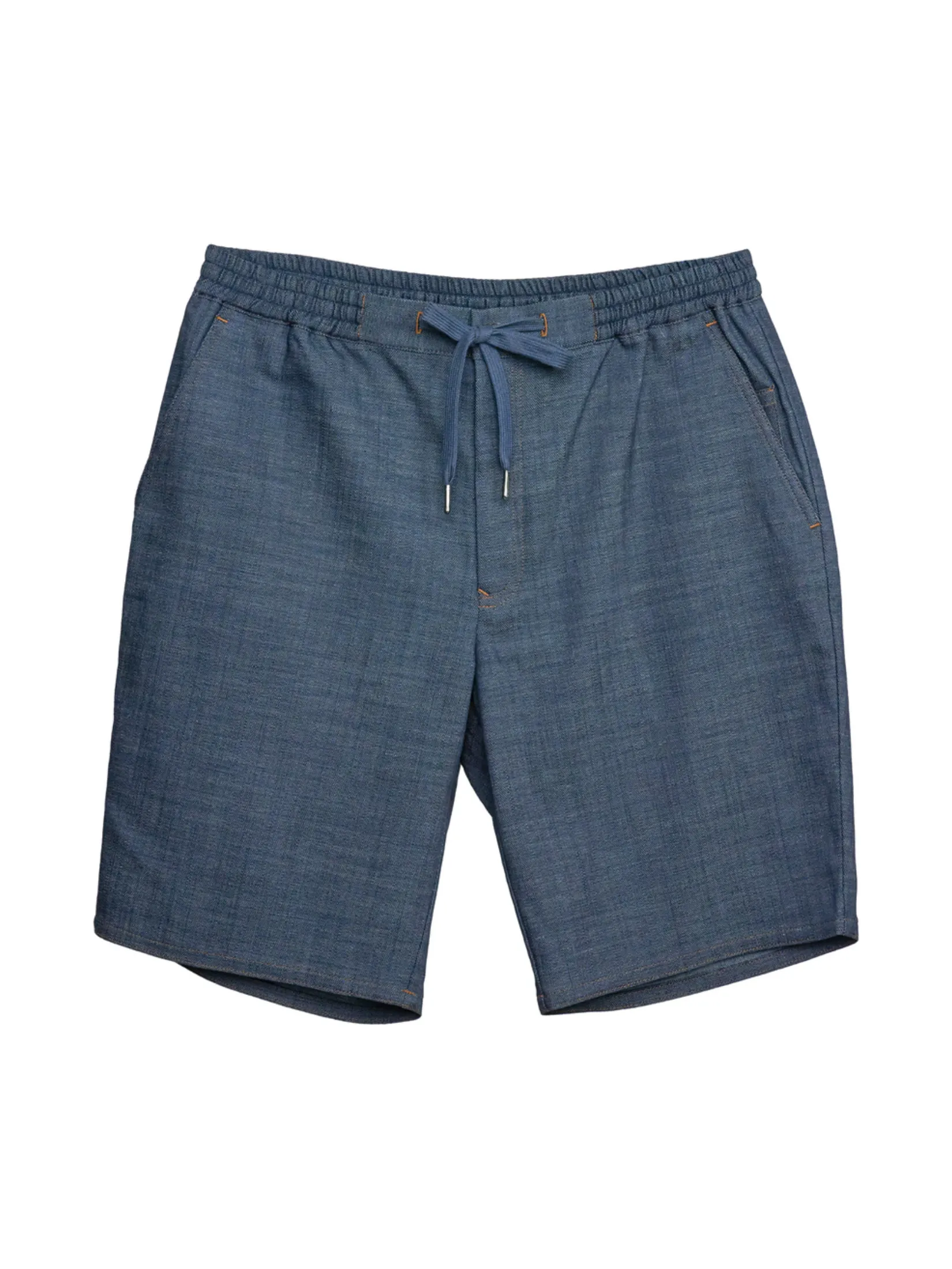 TAKEO KIKUCHI MEN NAVY ECO DENIM STRETCH EASY SHORTS