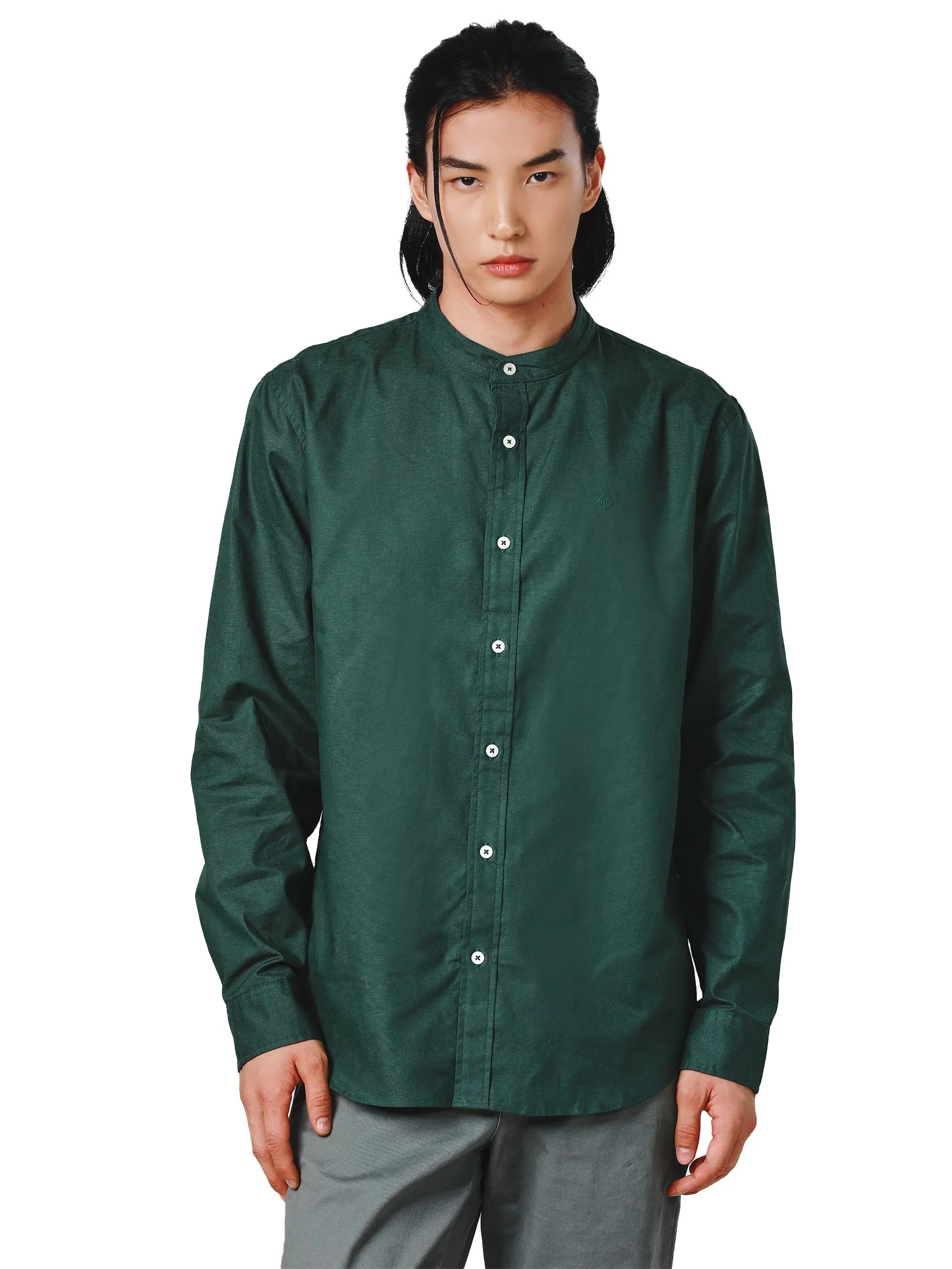 JOHN HENRY Men's Long Sleeves Shirts (Slim Fit) ICONIC AF Green