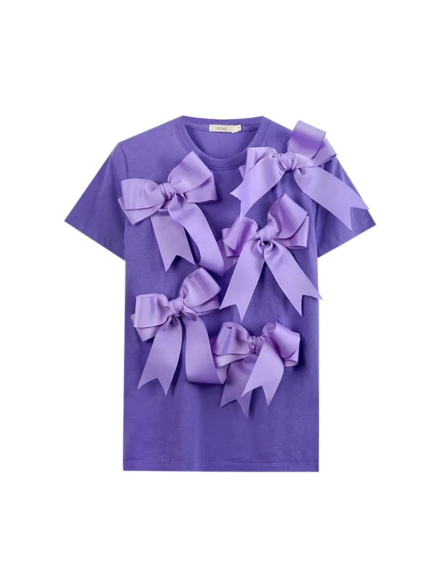 ICONIC WOMAN PURPLE RIBBIN PEPPY T-SHIRT