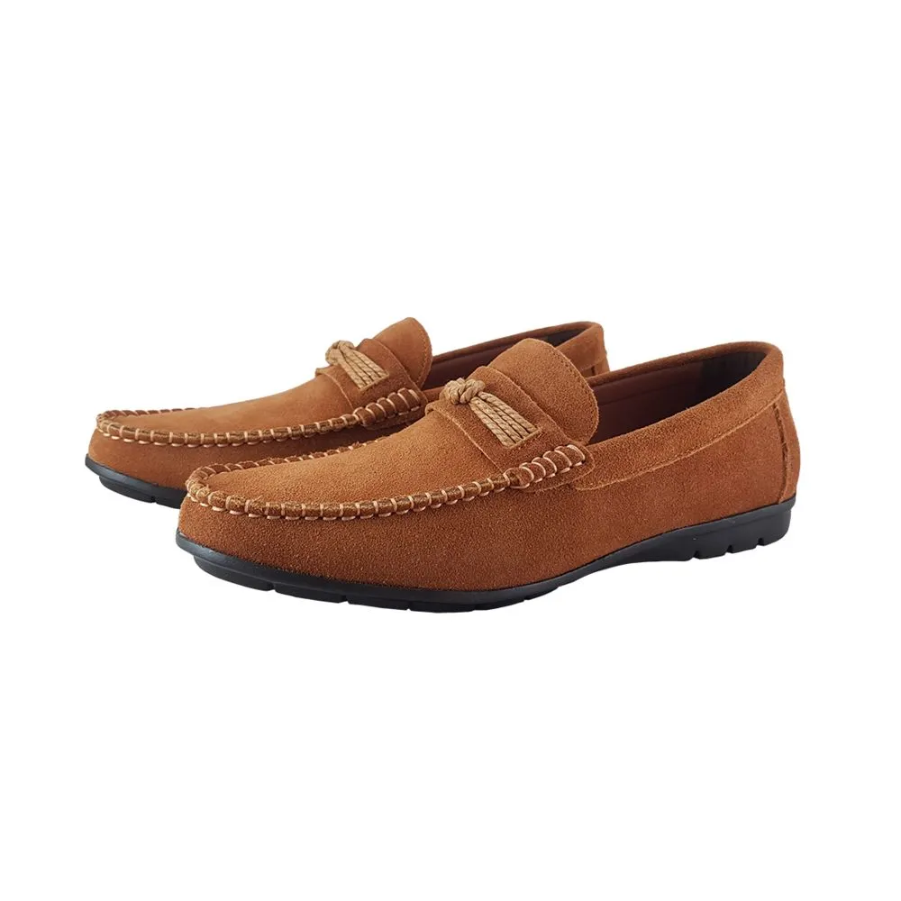 FREEWOOD SHOES Men Loafer knot-Tan