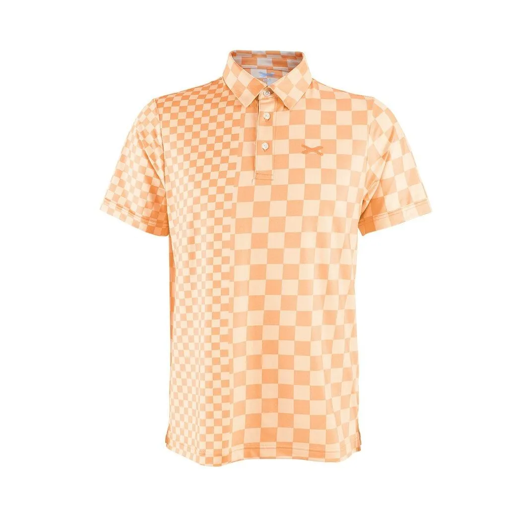 XOLO Orange CHECKERED POLO (040064)