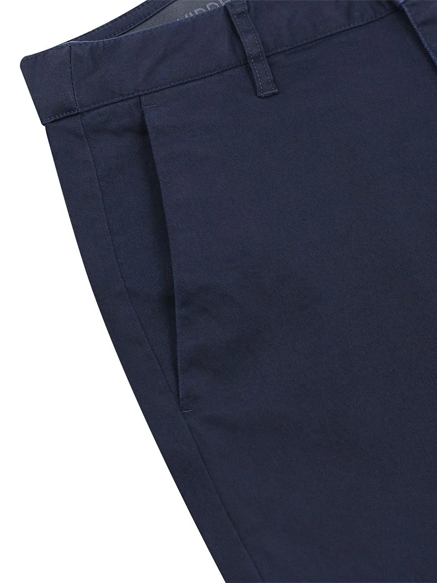 GIORDANO Men's Super Stretch Easy-Care Pants (180° Waistband) Signature Navy