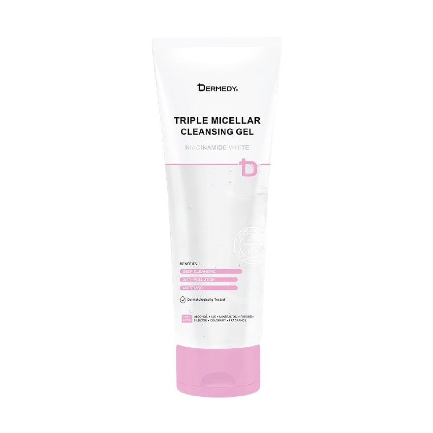 Dermedy Triple Micellar Niacinanide White Cleansing Gel 200 G.