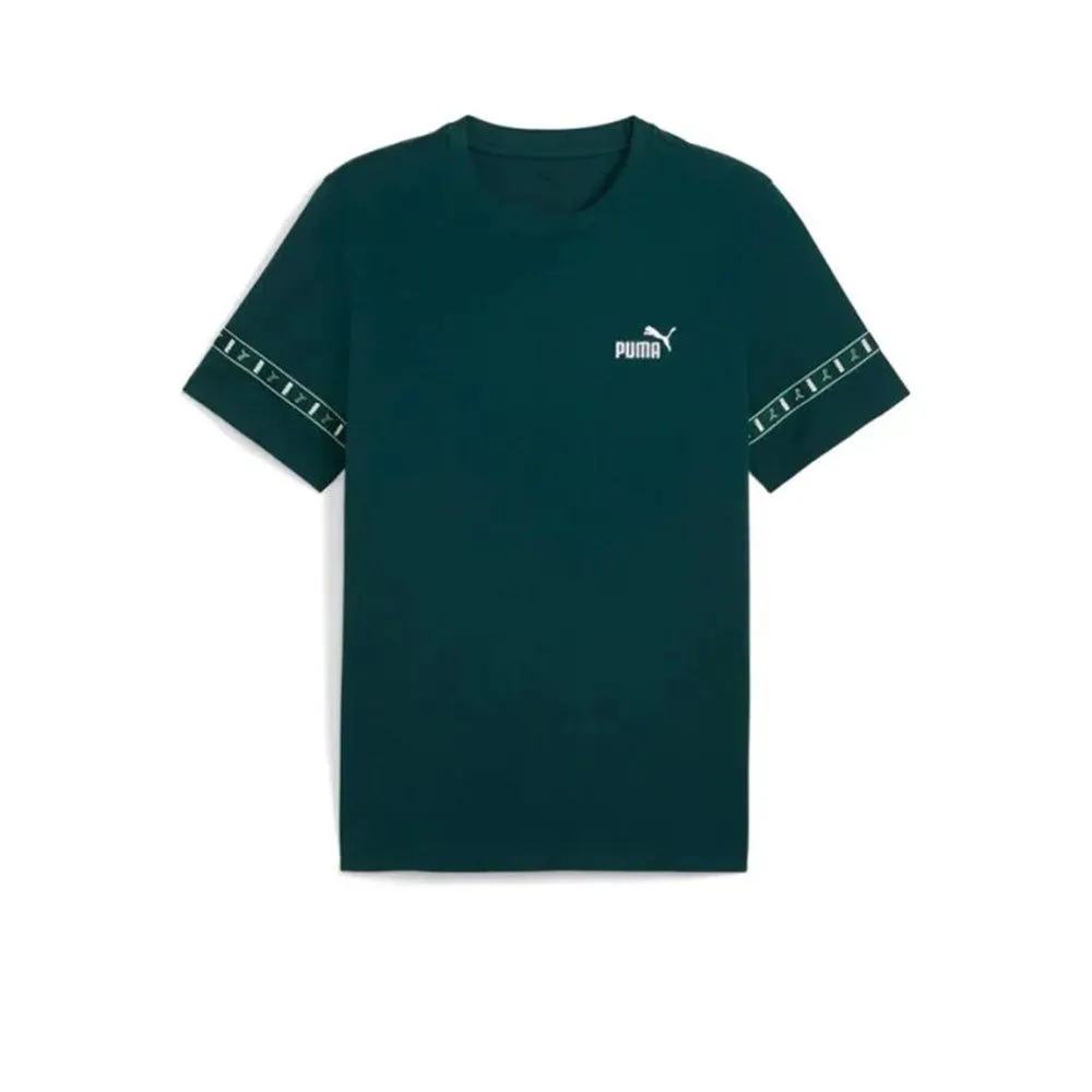PUMA Essentials Tape Layout Men T-Shirt Green - PU097AP050EOTH