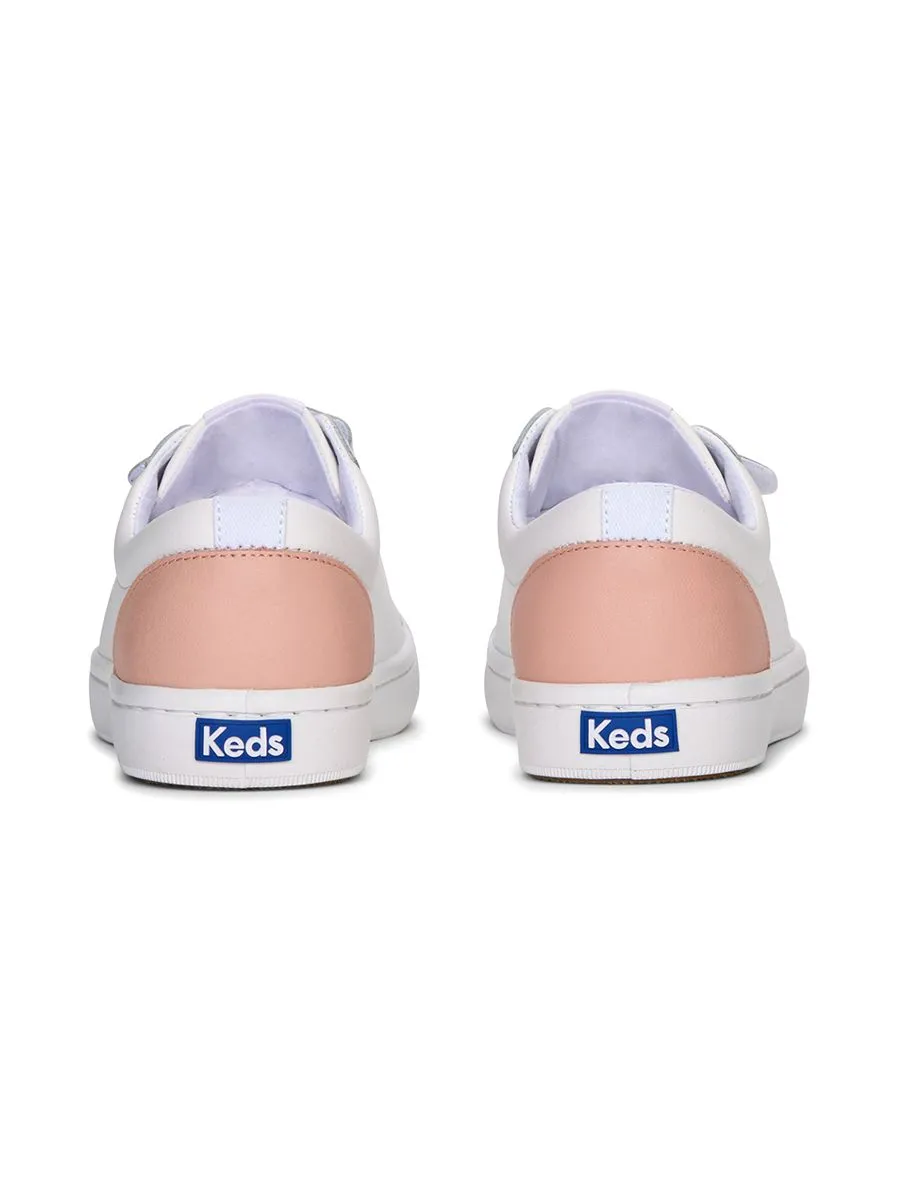 KEDS Women Tiebreak Leather White/Pink