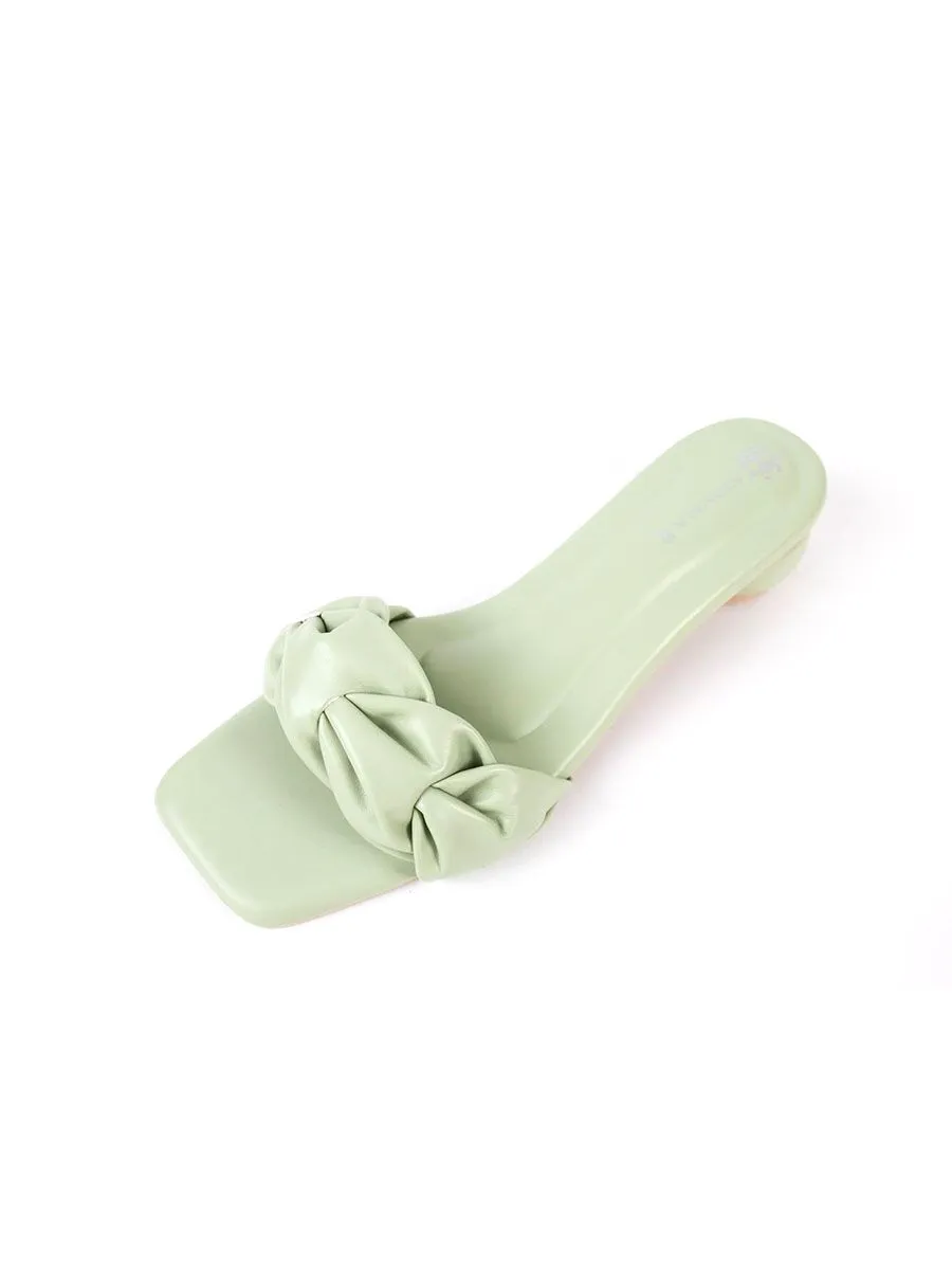 ATAYNA Women's Heels Sandals AS Green