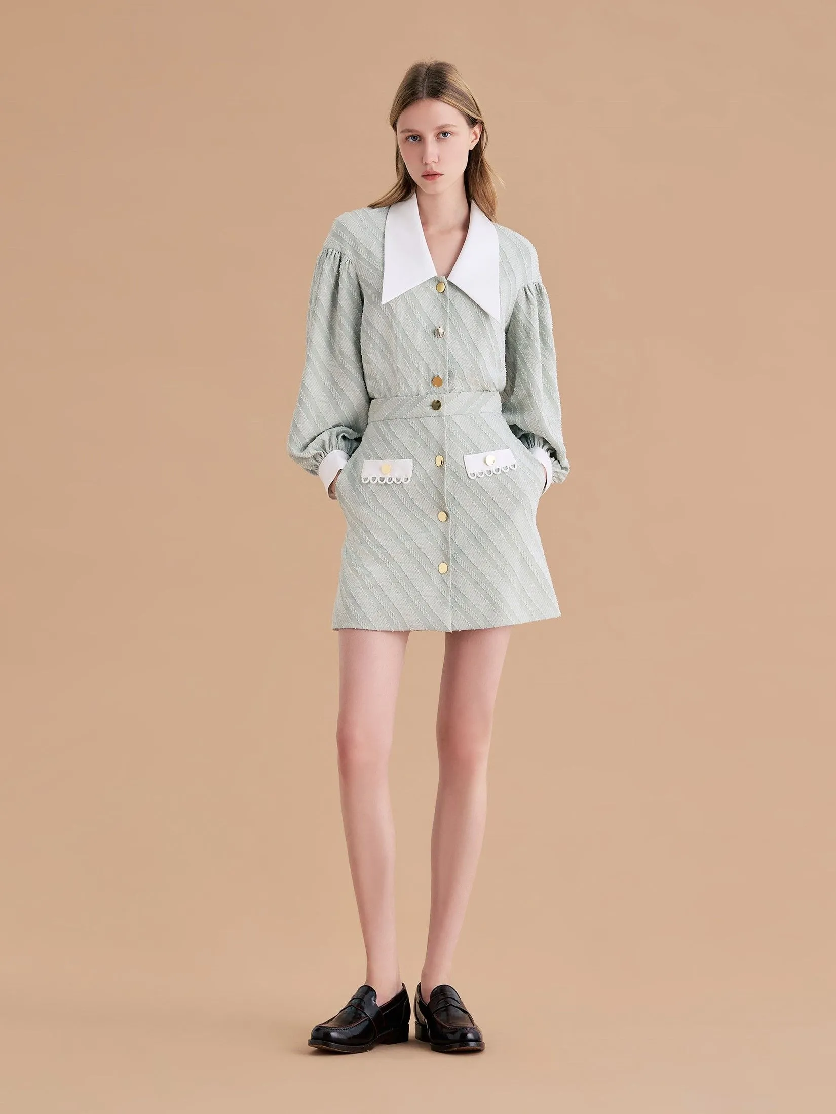 ASV ( SS25 ) Alda Women Mini Skirt Green