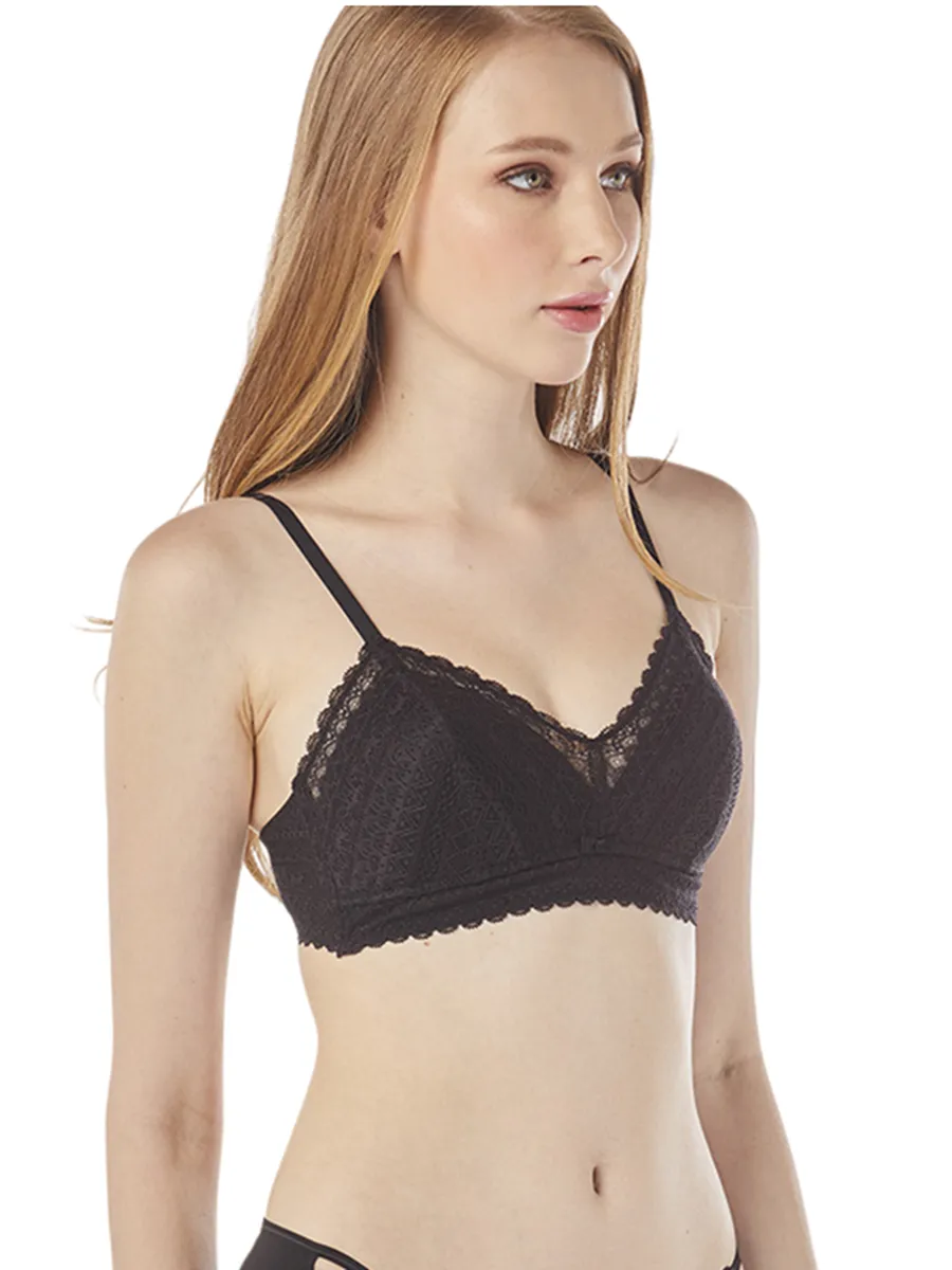 ELLE LINGERIE BRASSIERE PADDED BRA LB6735BL BLACK