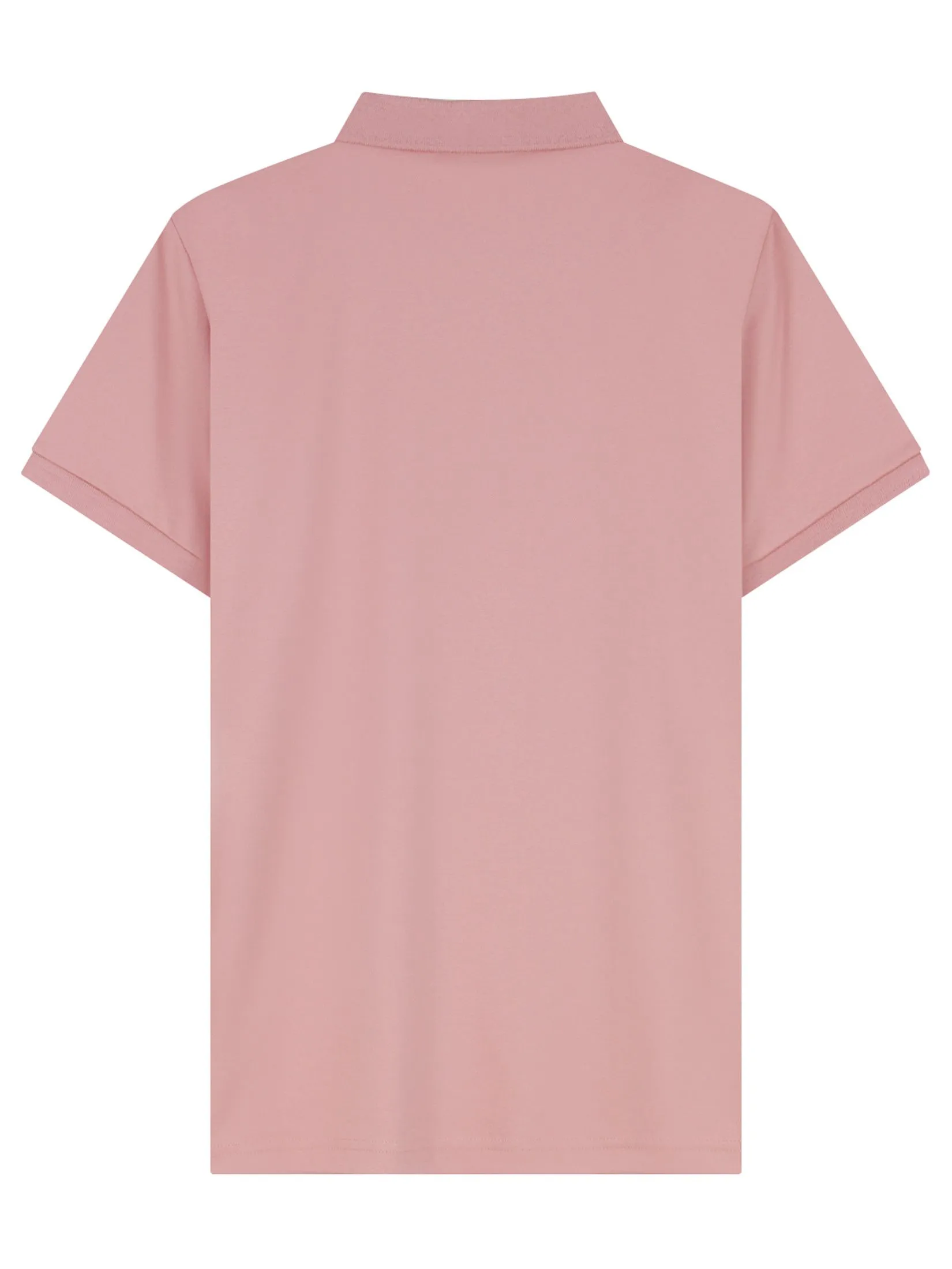 GIORDANO Men's Slim Interlock Polo (Liquid Touch) Rose Tan