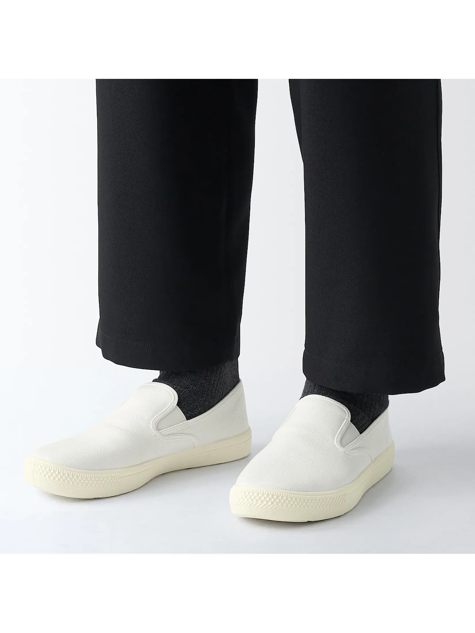 MUJI Men Slip-On Sneakers Less Tiring Off white