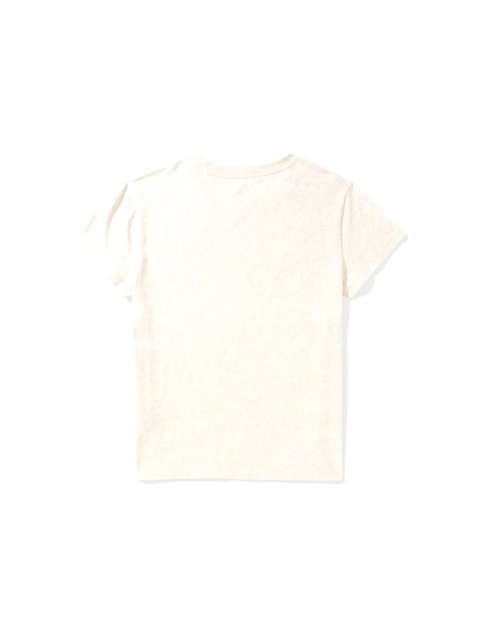 AMERICAN EAGLE WOMEN 9750 SOLID SLIM CLASSIC TEE 676 BEIGE