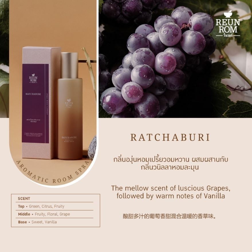 Reunrom Aromatic Room Spray 150ml. Ratchaburi