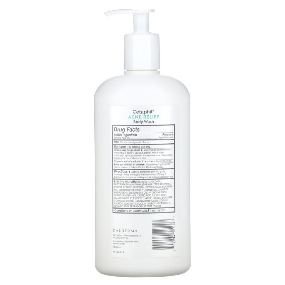 Cetaphil, Гель для душа для снятия акне, 591 мл (20 жидк. Унций)