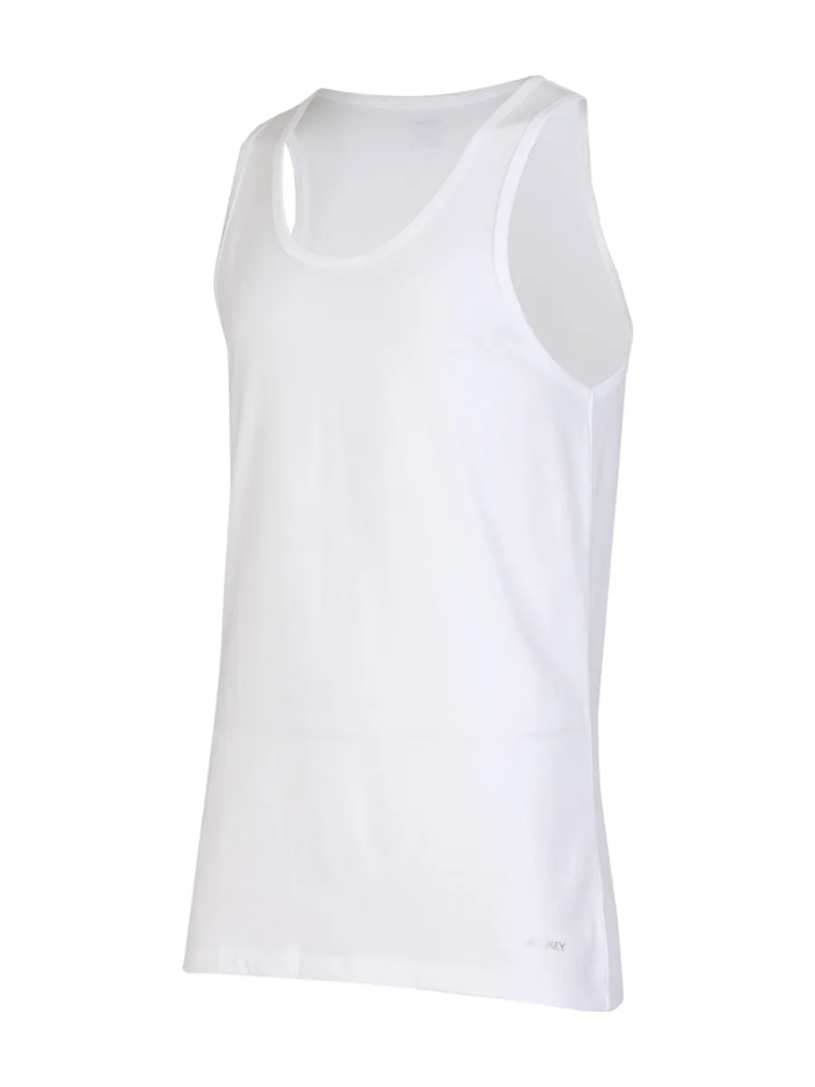 JOCKEY UNDERWEAR Men's SUPIMA COTTON TANK WHITE