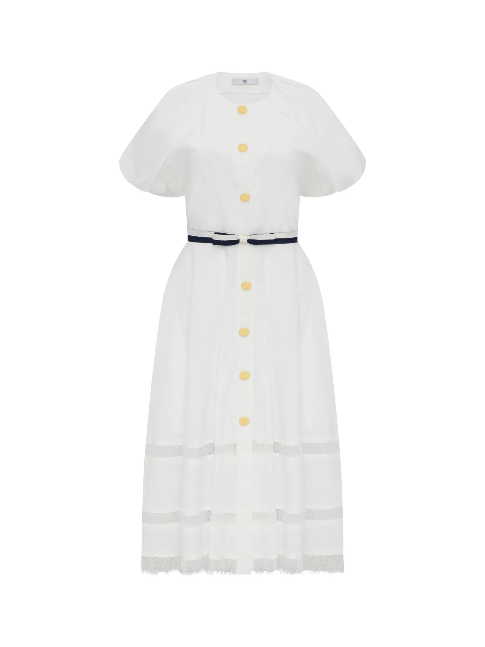 ASV (AW24)Suzane Balloon Women Dress White