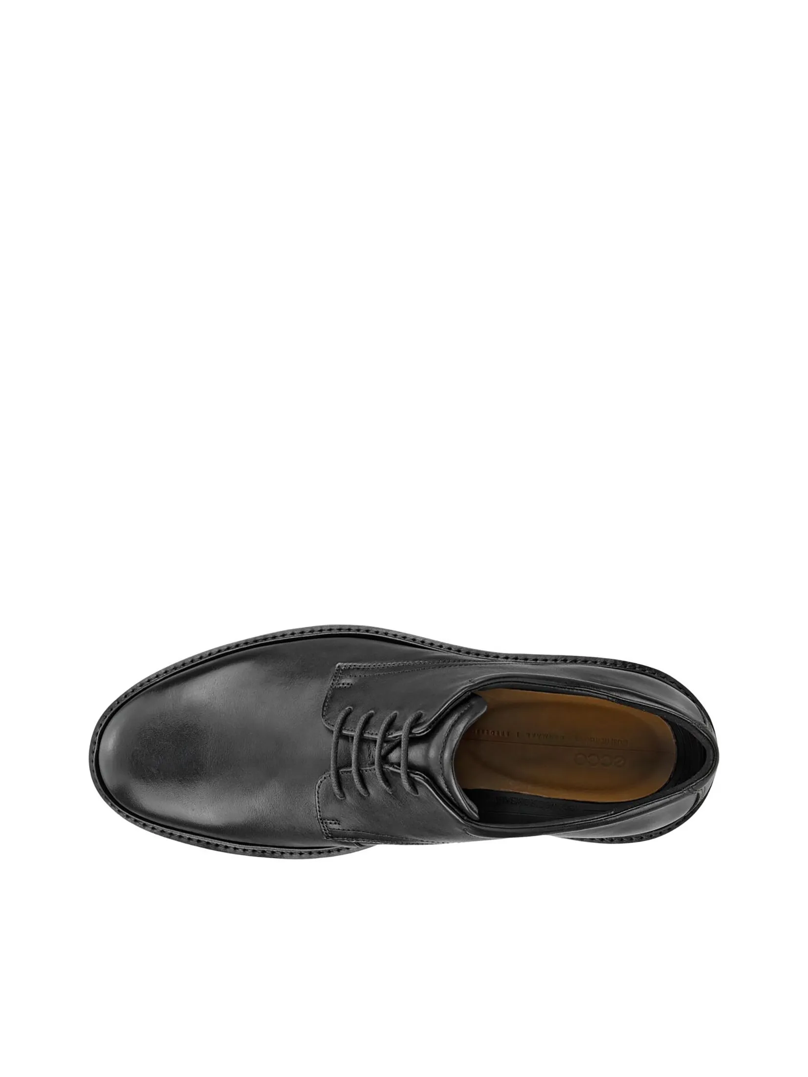 ECCO Men Leather Shoes Metropole London Black Santiago