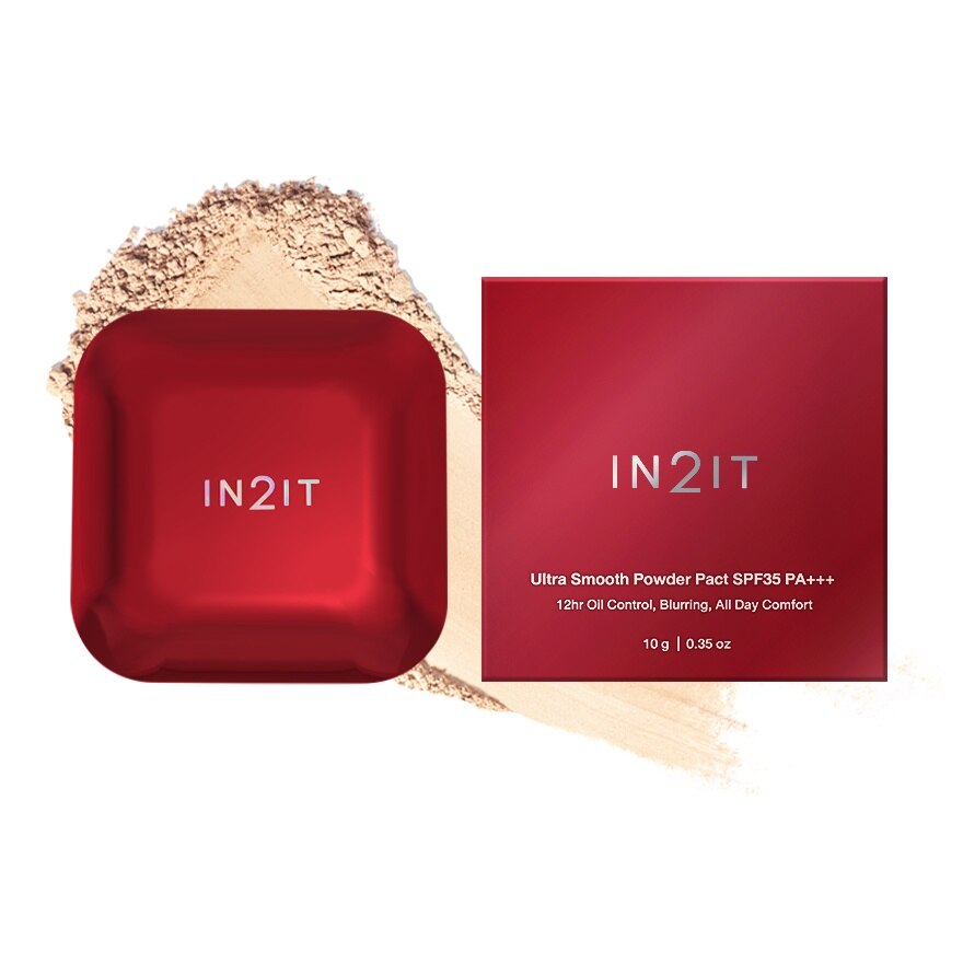 In2It Ultra Smooth SPF35 Powder Pact 1N - 1N Neutral Beige