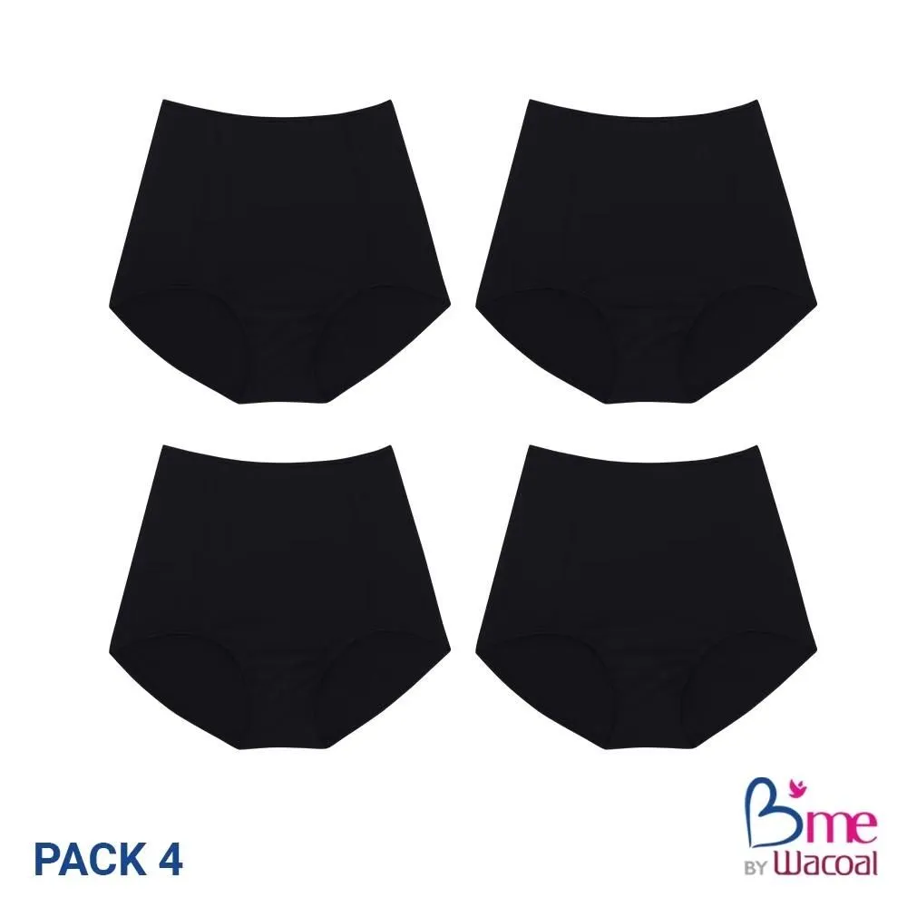 B'ME Panty Pack 4 pcs. ME7069 Black Size - M