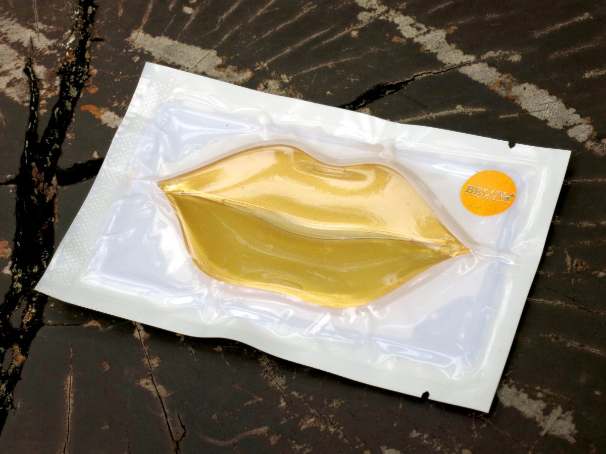 Коллагеновая маска для губ с золотом 1 или 10 шт