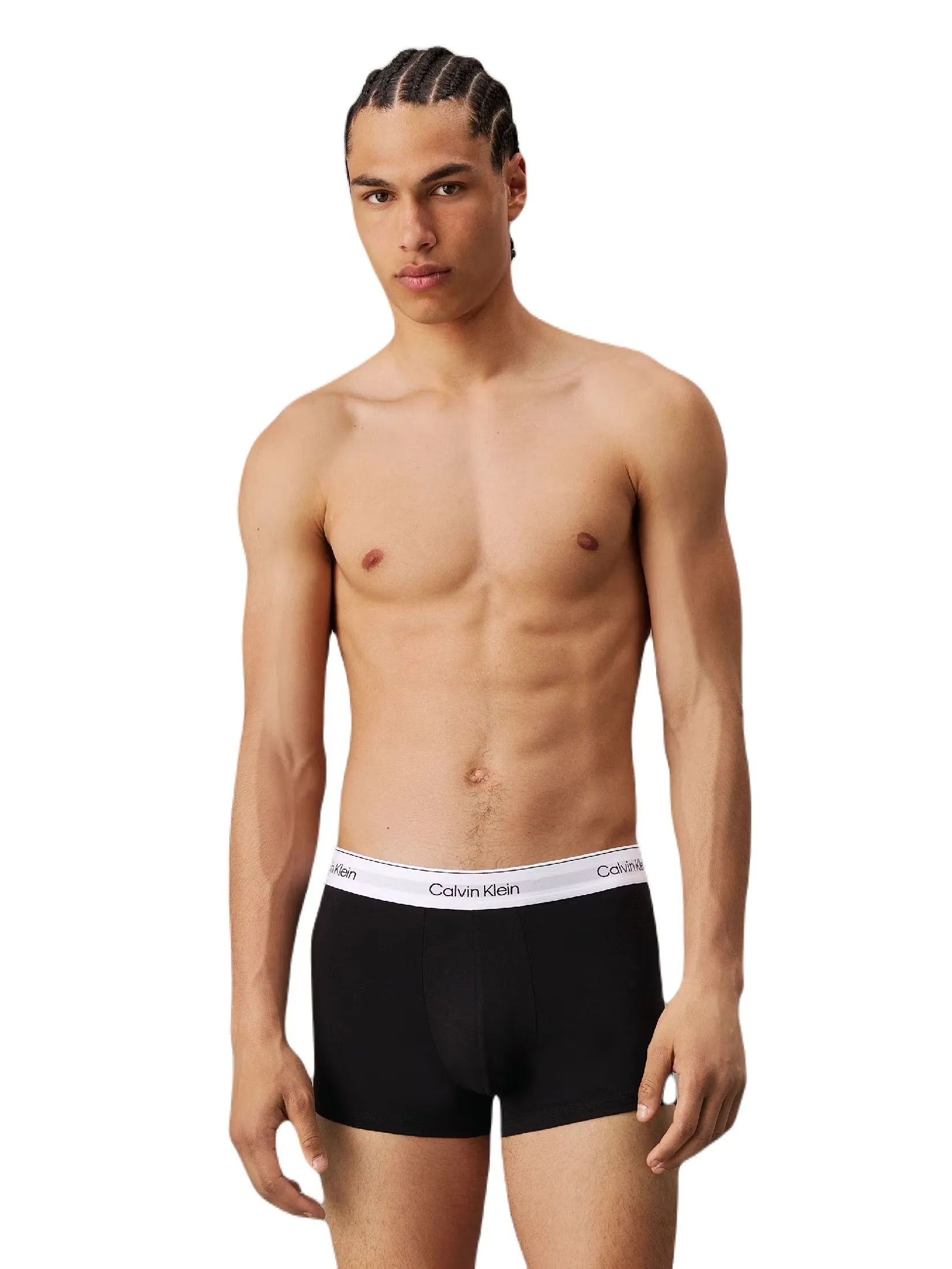 CALVIN KLEIN Men's Icon Cotton Stretch Trunk 3Pack Black
