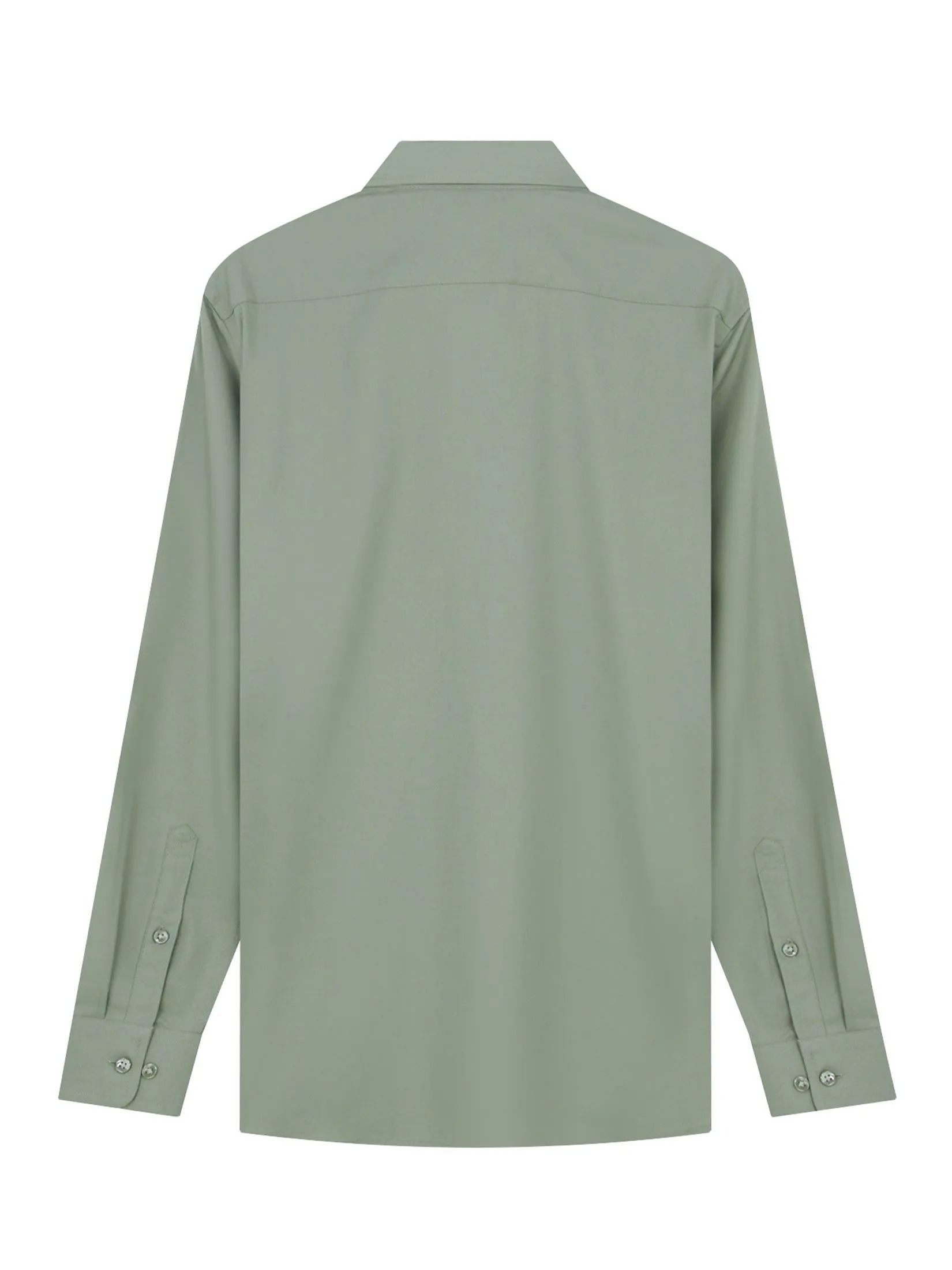 GIORDANO Men's Slim Pocket Easy Care Shirt Field Green