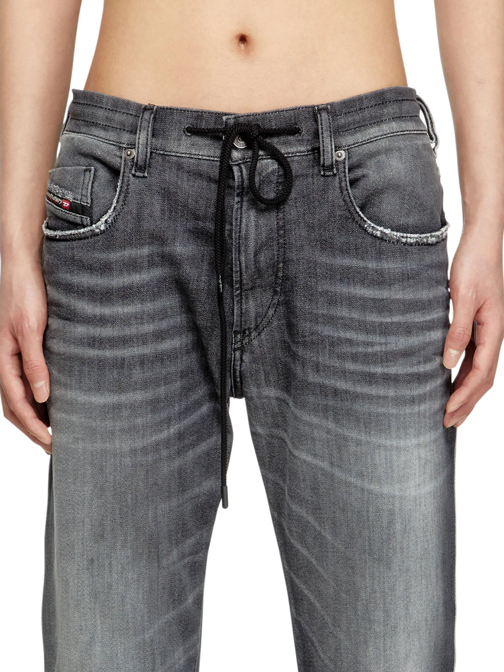 DIESEL Jeans Pants Men 2062 D-STRUKT-B JOGG Sweat jea Black