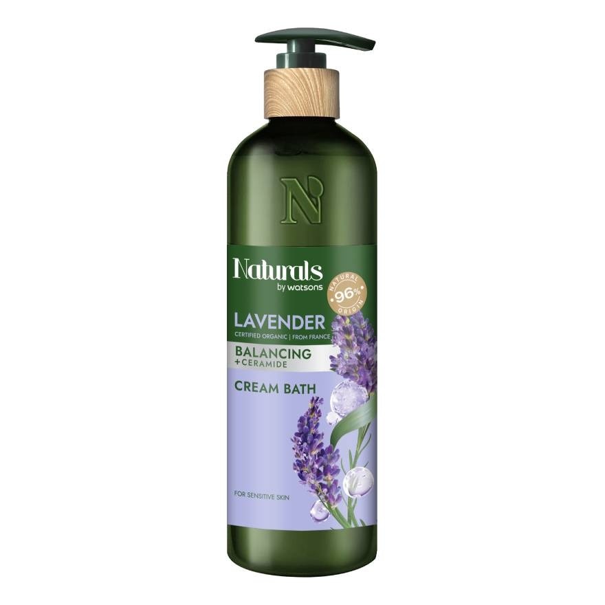 Naturals By Watsons Lavender Balancing Cream Bath 490ml