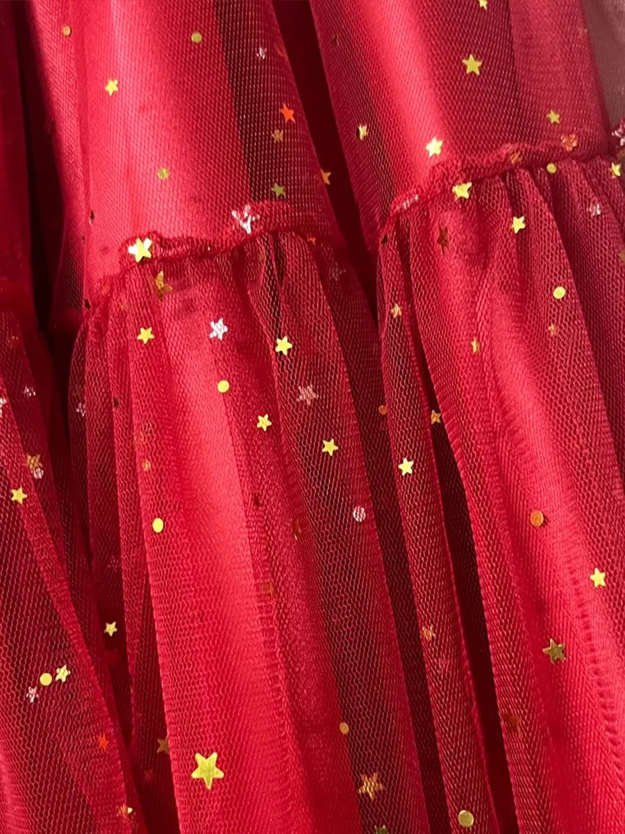 ICONIC WOMAN BURGUNDY DRAGON SKIRT