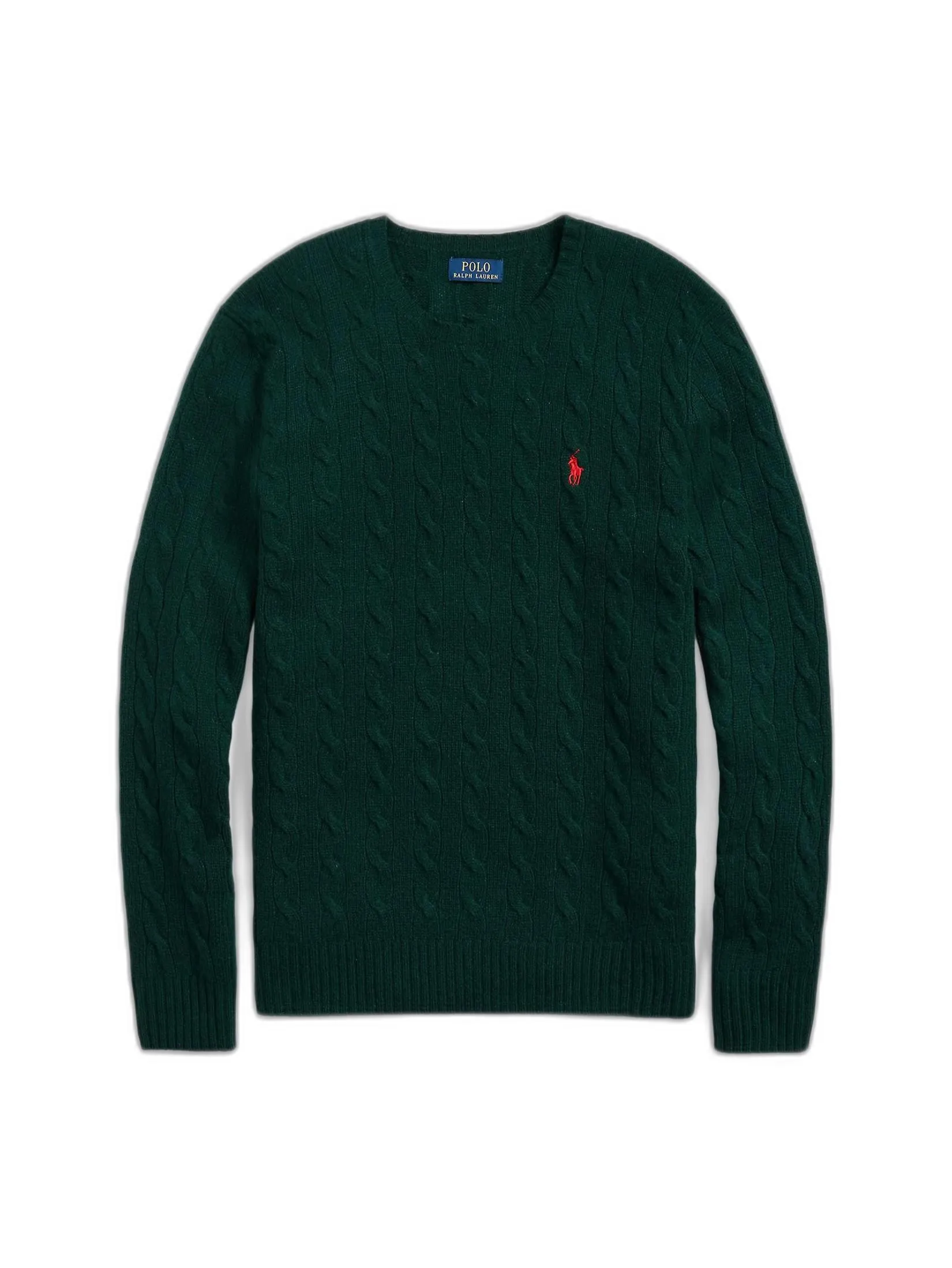 POLO RALPH LAUREN Men Pullover-Cable-Knit Wool-Cashmere Sweater MNPOSWE16821256-Green