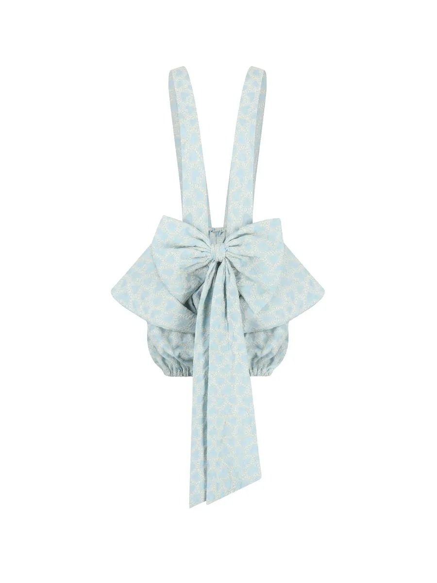 BLACKDOG BKK Light blue Bow sunsuit