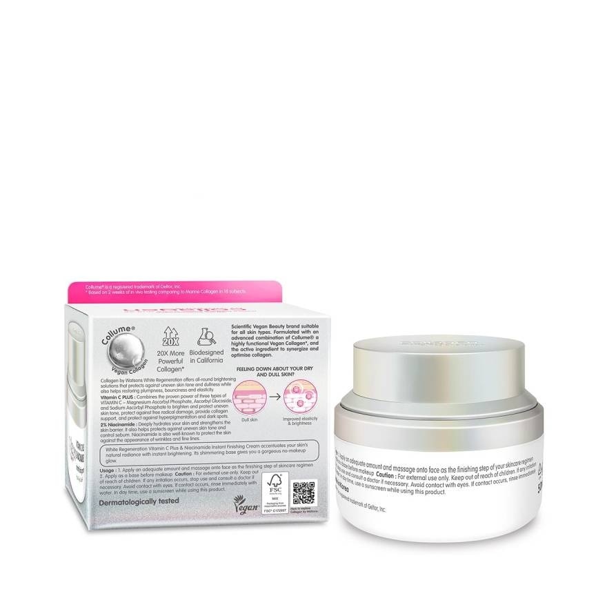 Collagen by Watsons White Regeneration Vitamin C PlusNiacinamideInstantCream 50 ml.